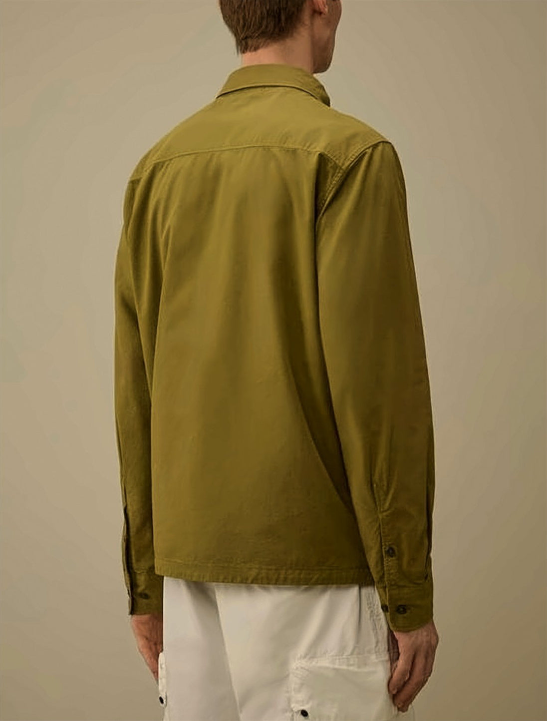 Organic Gabardine Zip Lens Overshirt