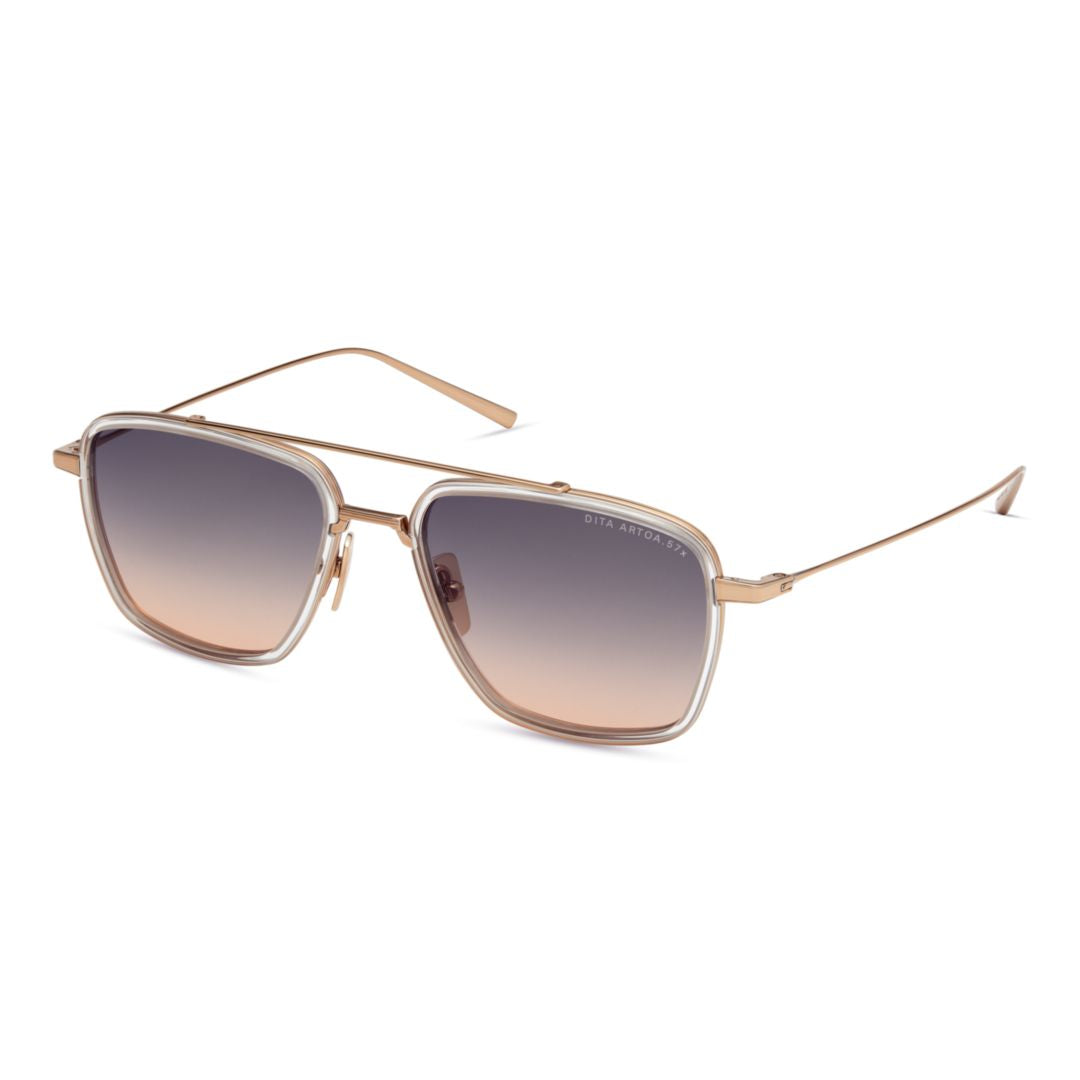 Artoa.57x Square-Frame Gradient Tint Sunglasses with Double Bridge