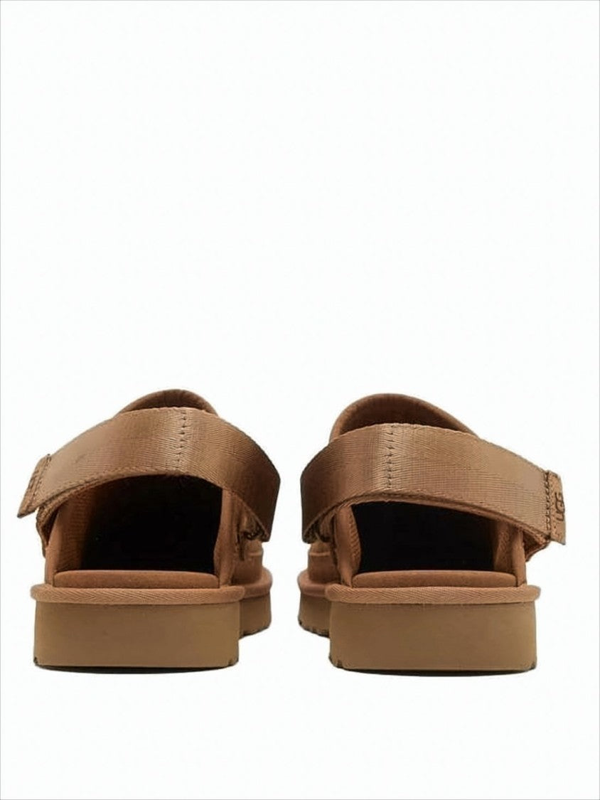 Suede Slip-On Mules With Adjustable Back Strap