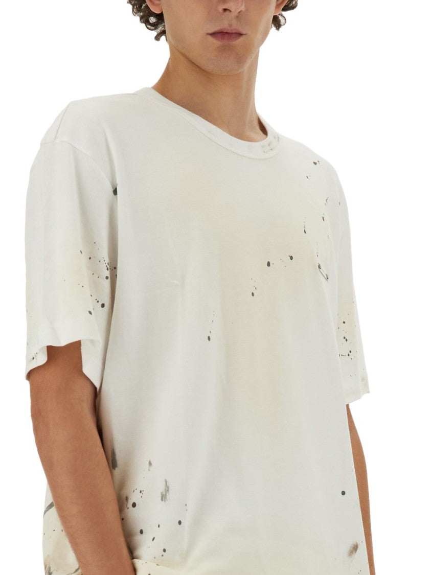 Relaxed-Fit T-Shirt With Unique Splatter Print