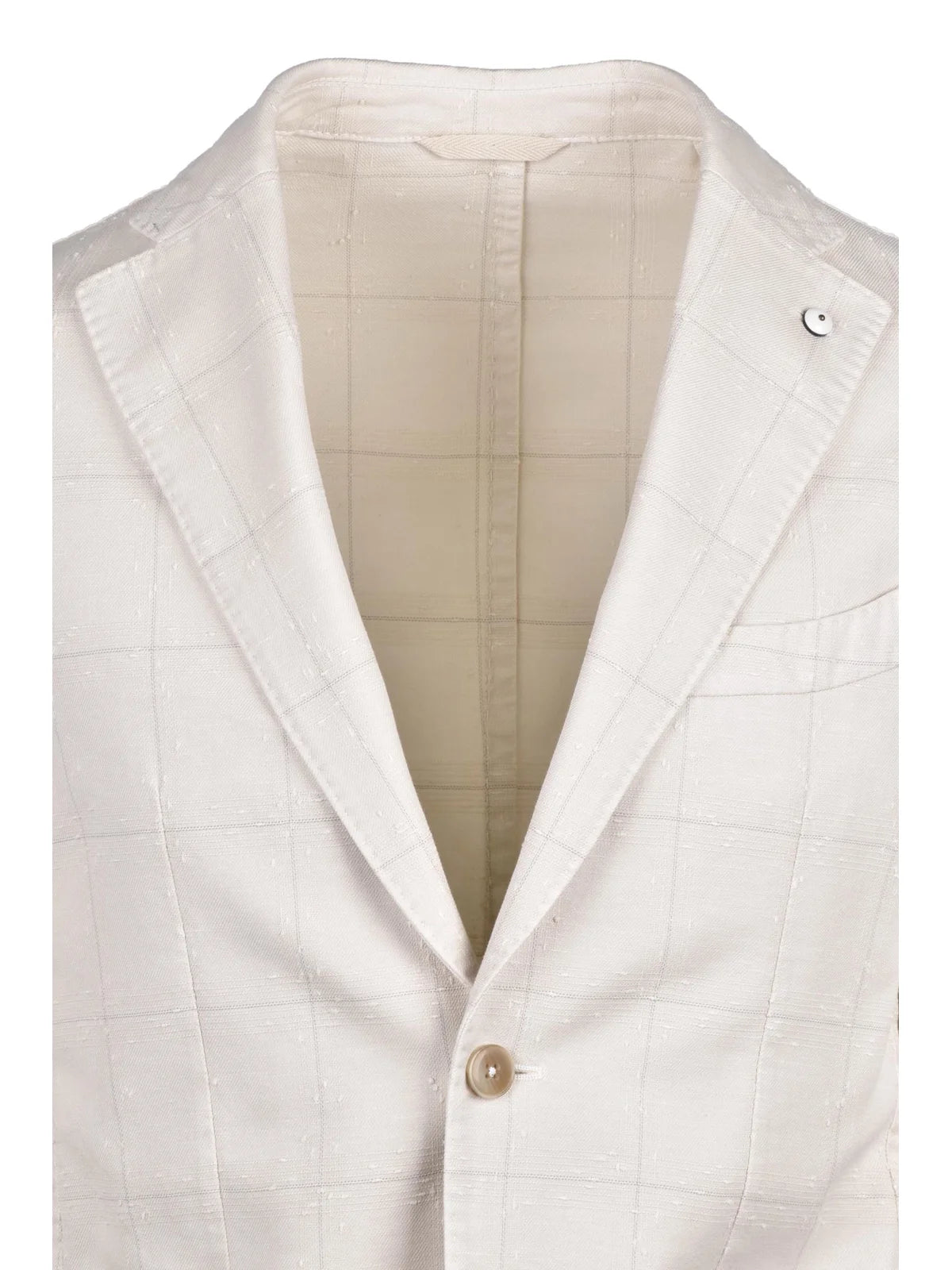 Cotton Linen Polyamide Jacket - White