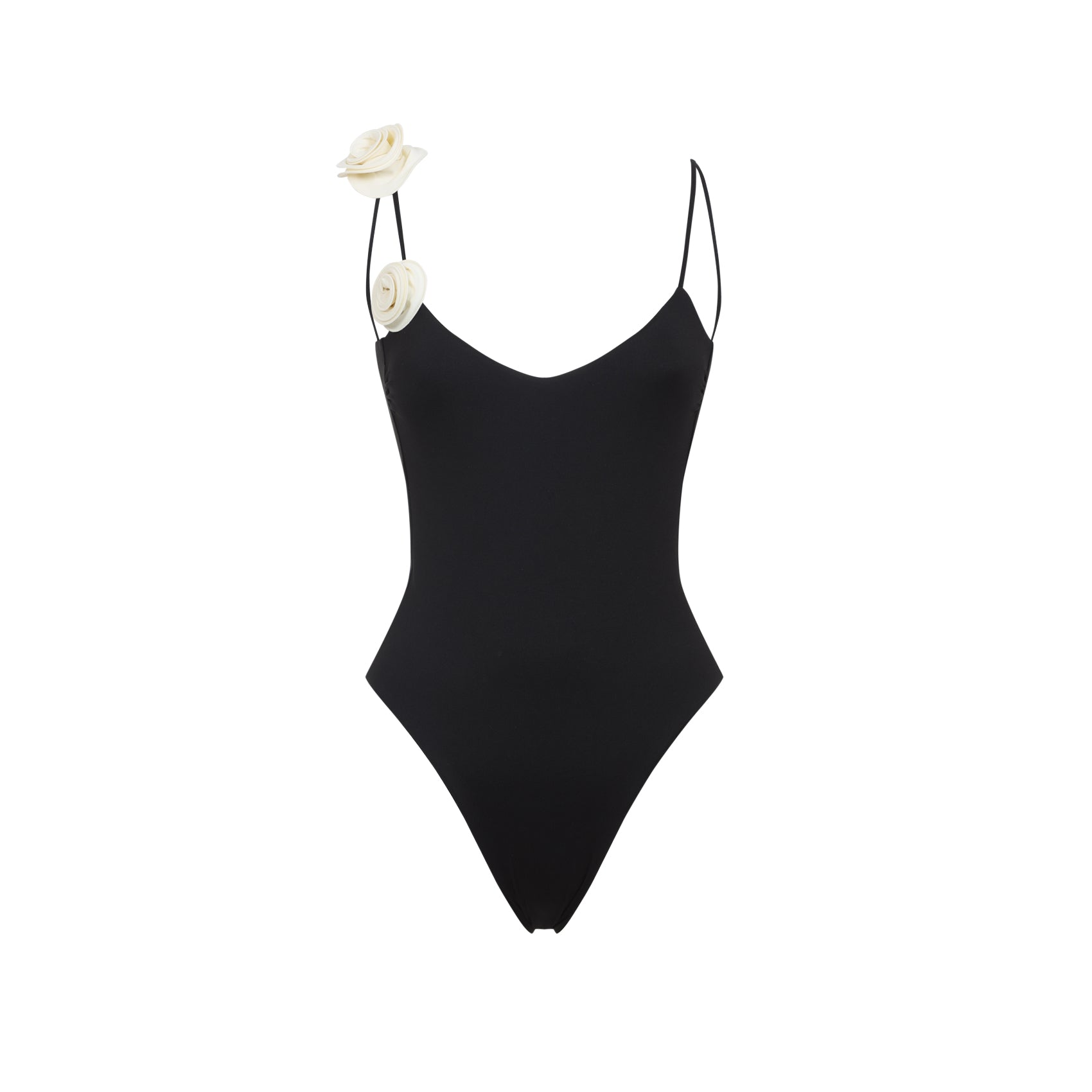 One-Piece Swimwear with V-Neck