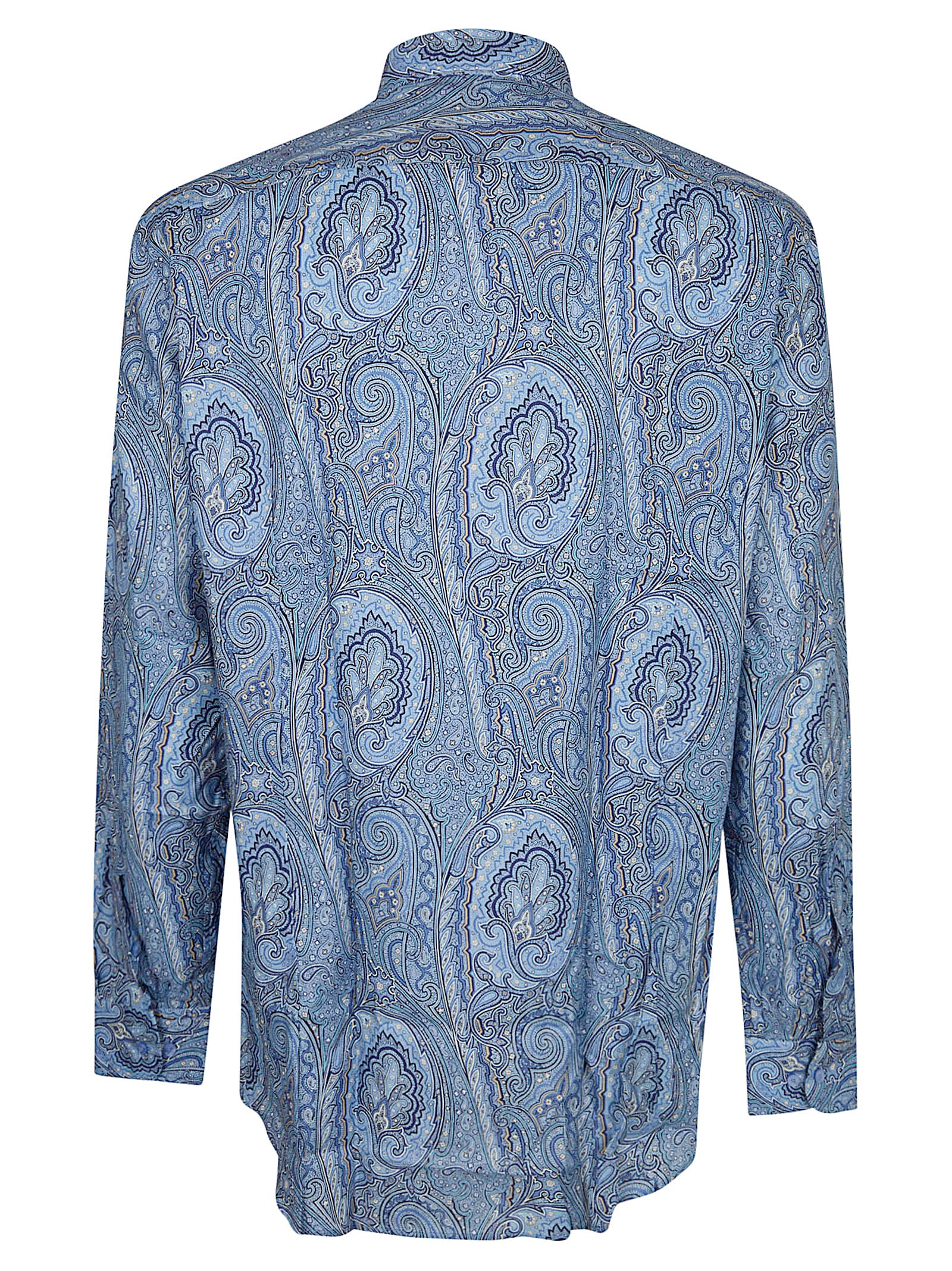 Soft Cotton Satin Regular Fit Paisley Shirt