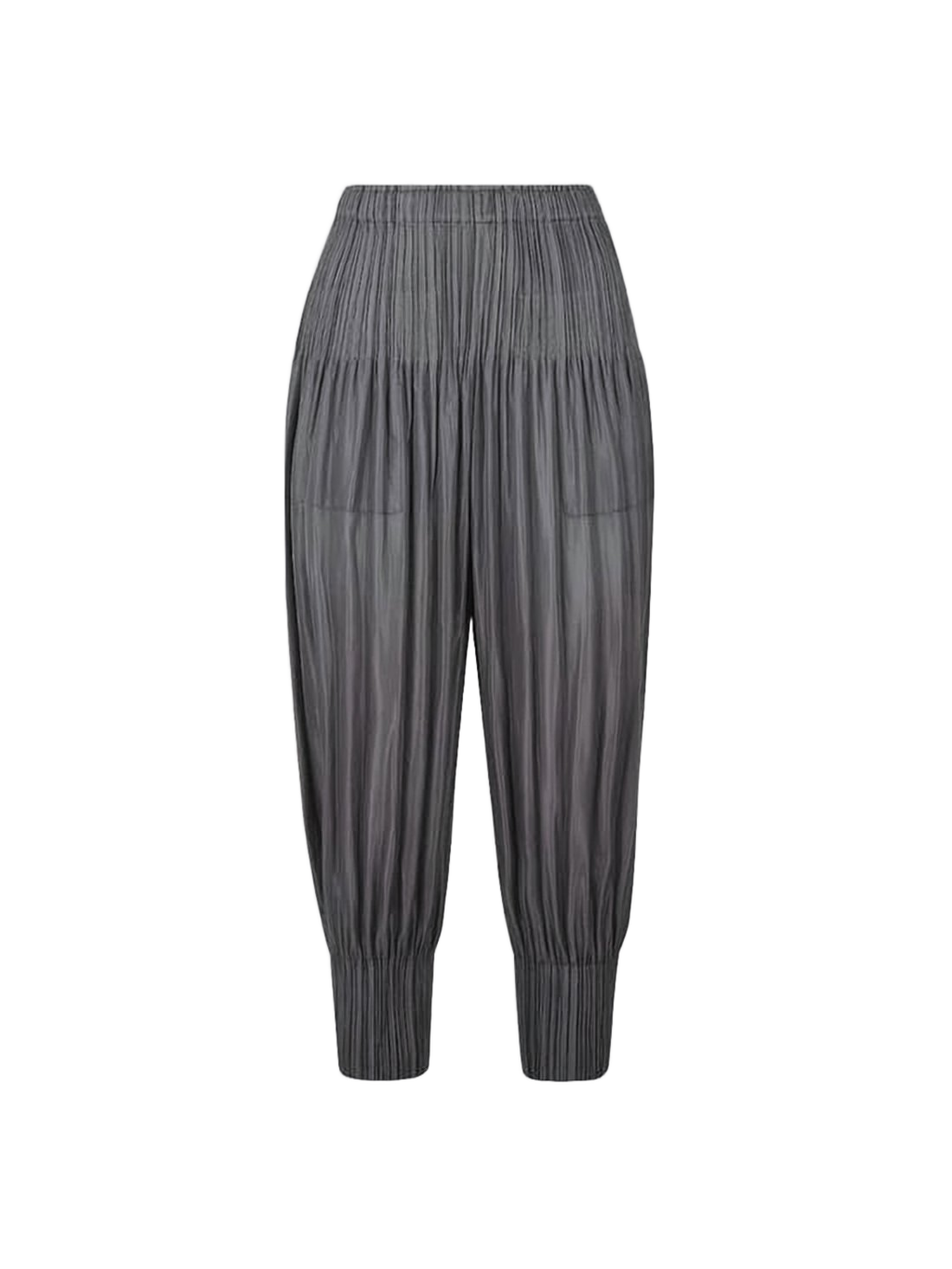 Pleated Track Pants with Relaxed Fit