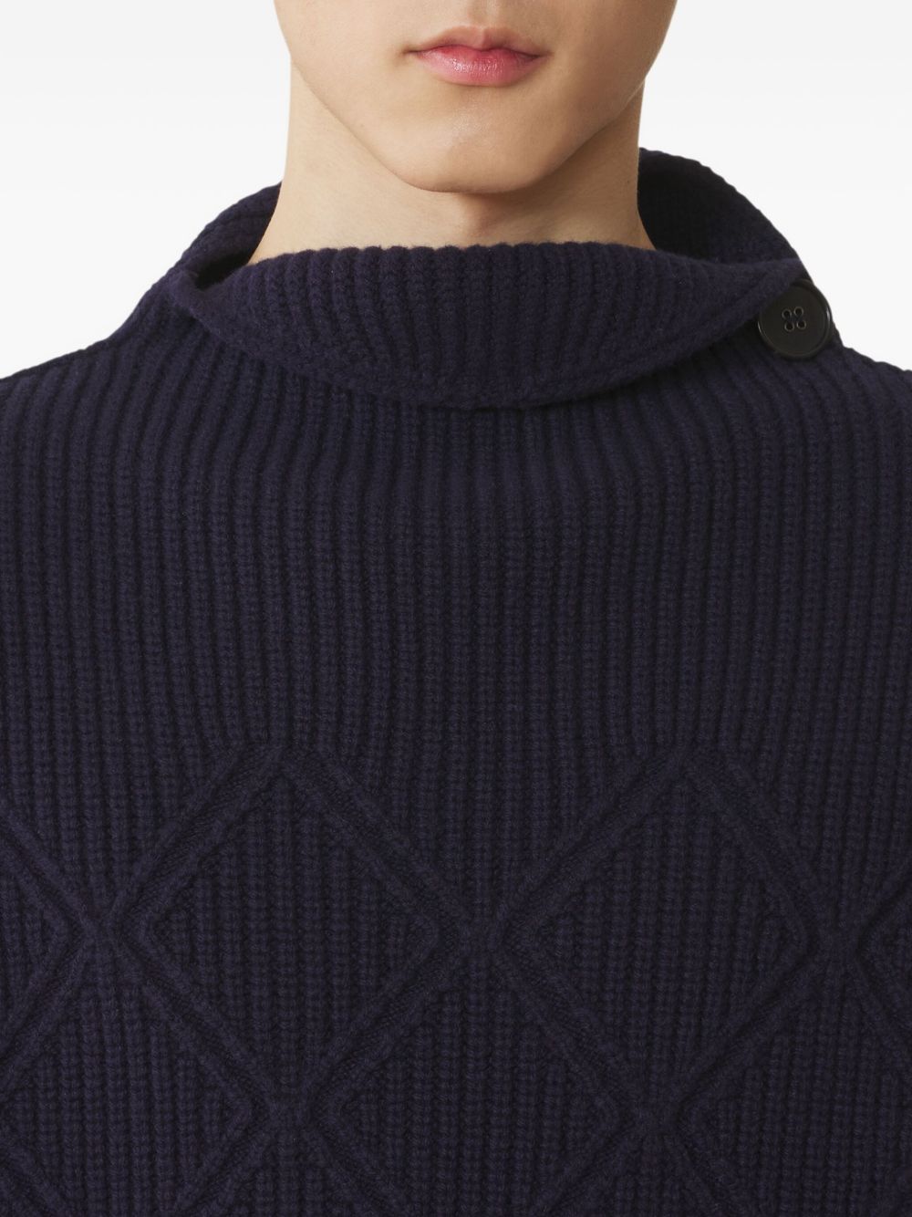 High Neck Short Sleeve Sweater