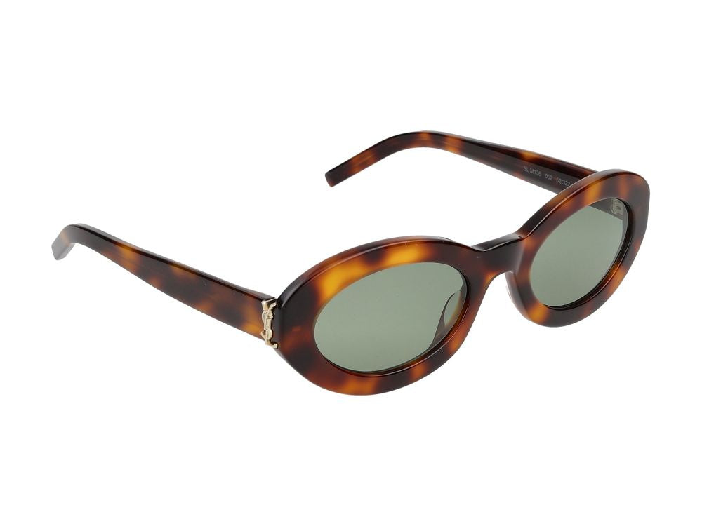 Sunglasses Saint Laurent SL M136 002 havana havana green 52/22/140