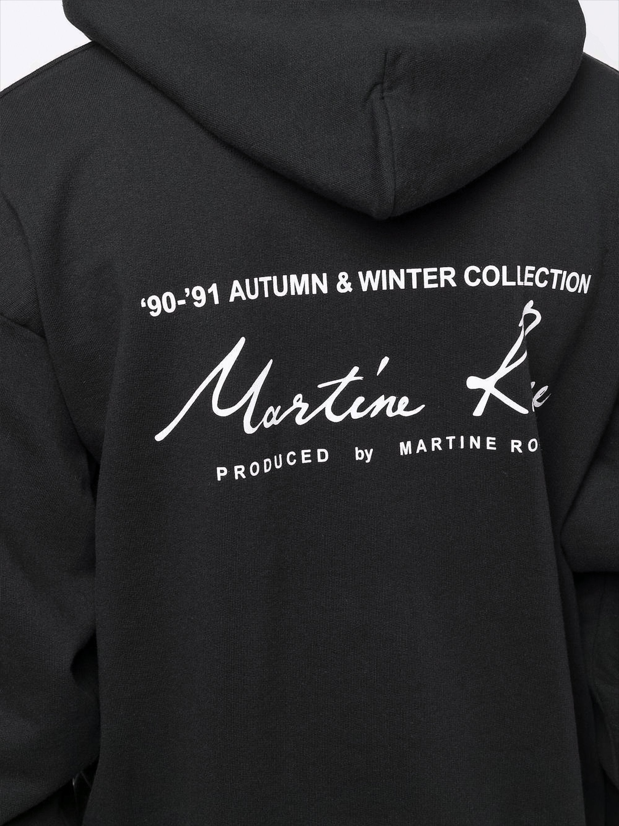 Relaxed Fit Black Hoodie