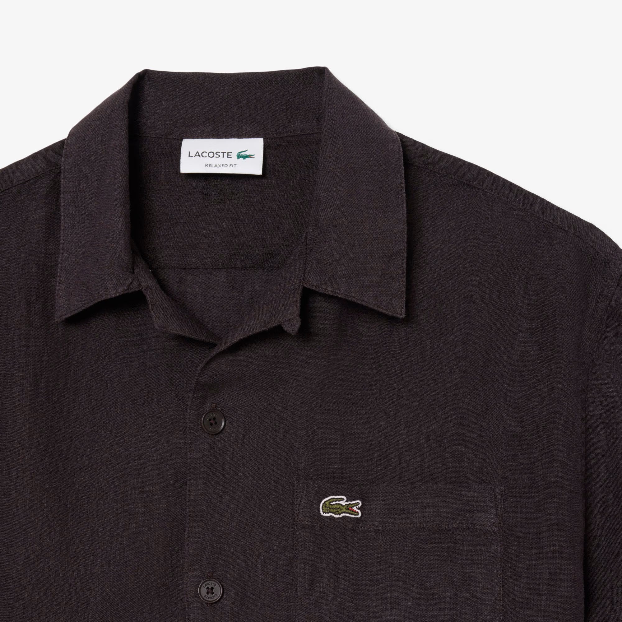 Short-Sleeved Button-Up Shirt with Classic Collar