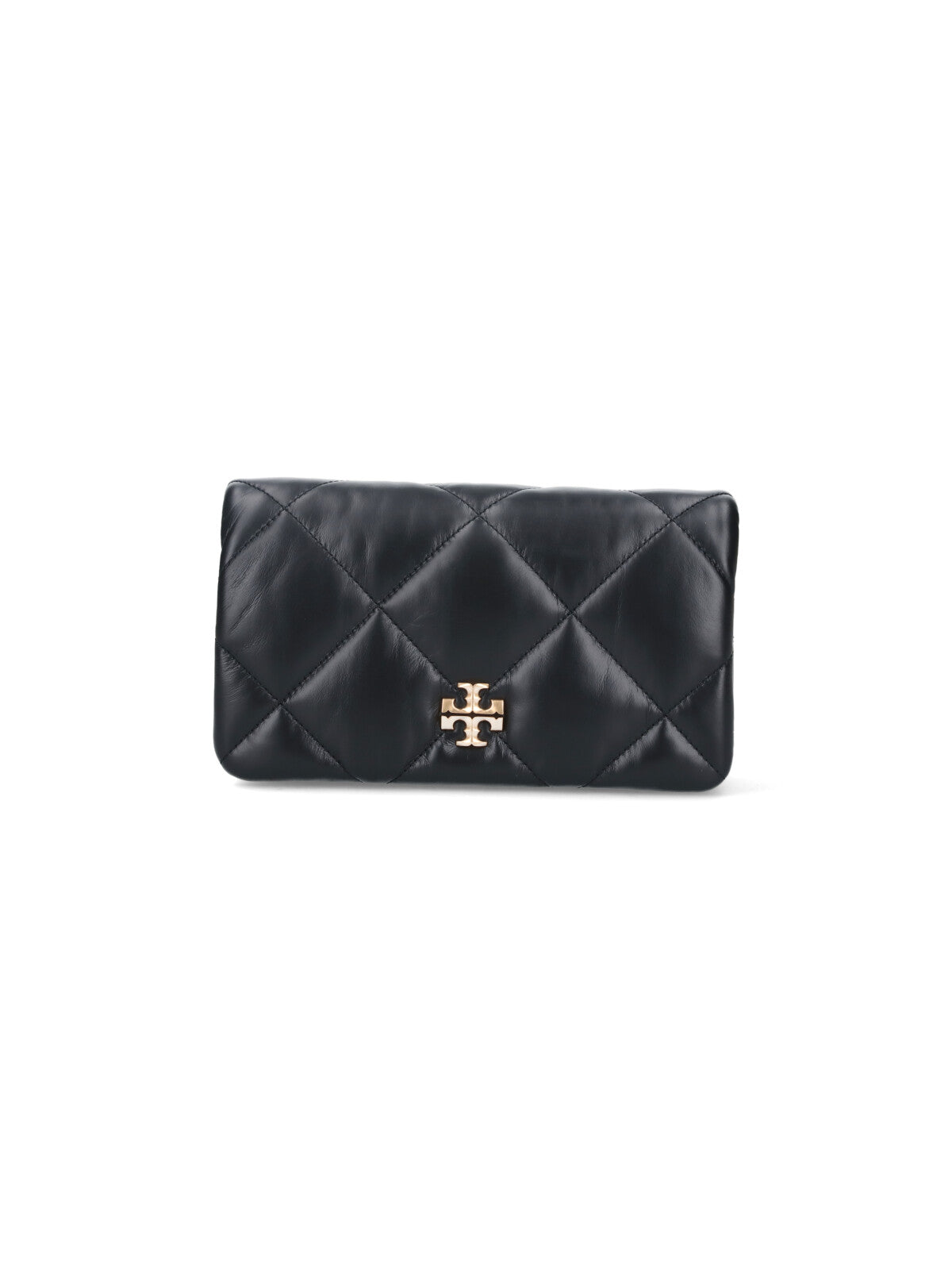 Diamond-Quilted Black Napa Leather Wallet