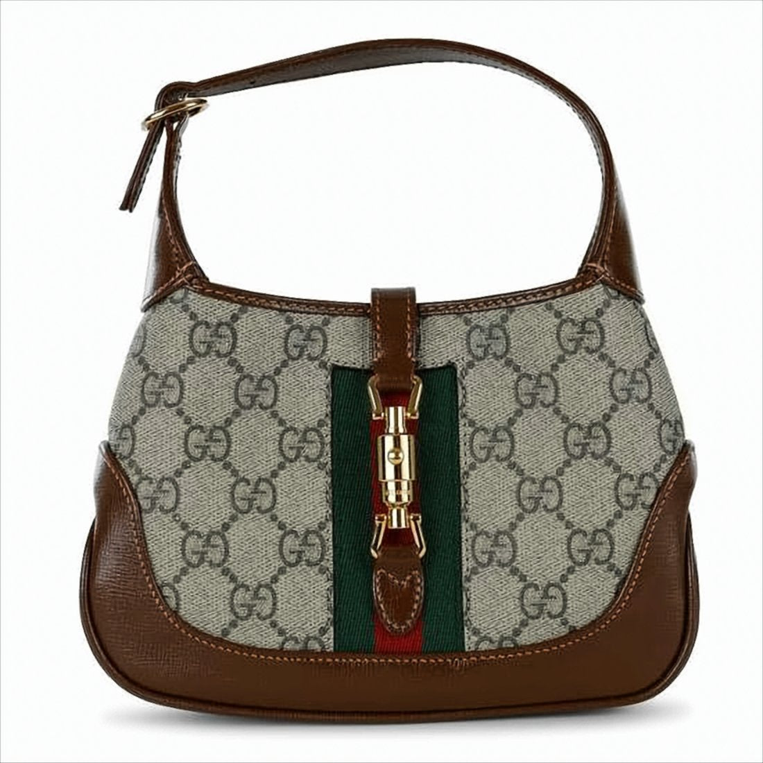 Canvas Mini Shoulder Bag with Signature Monogram