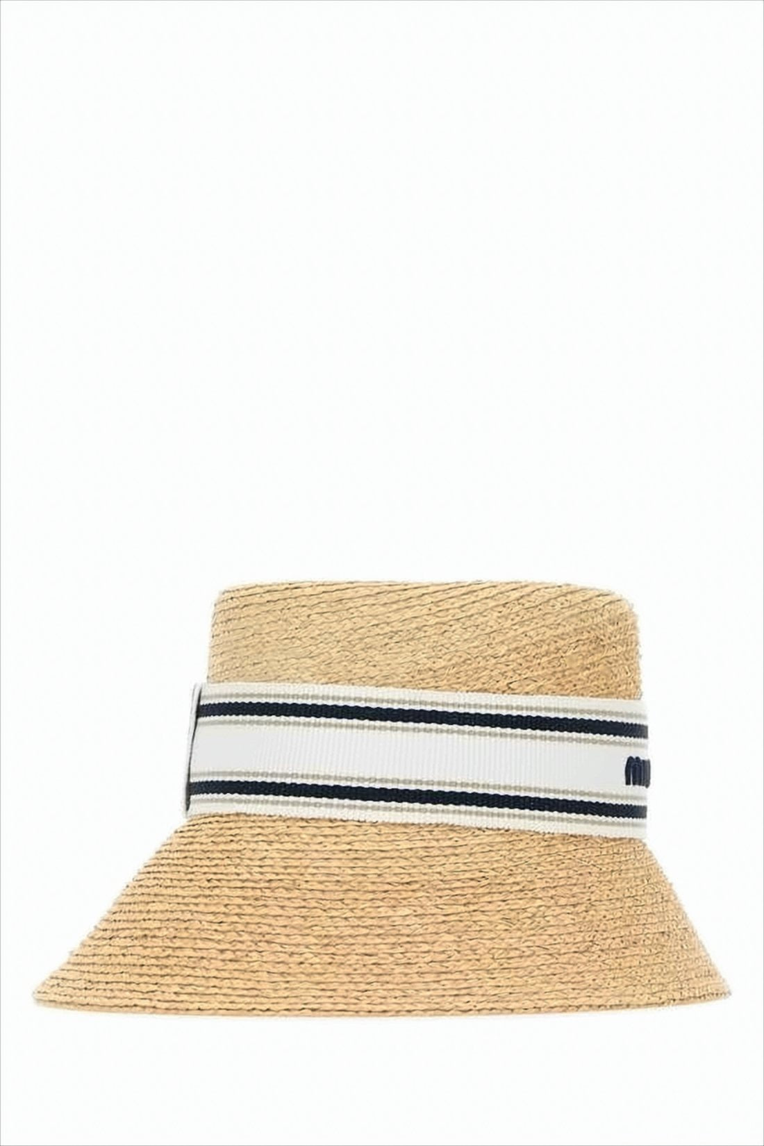 Woven Raffia Wide-Brimmed Hat
