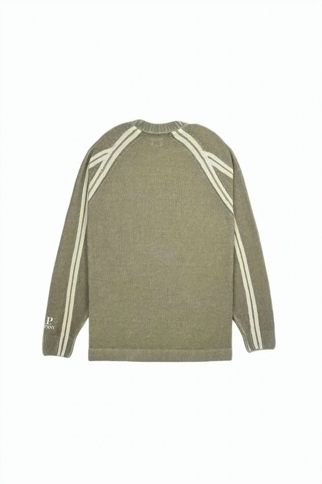 Black Relaxed Fit Contrasting Stripe Sweater