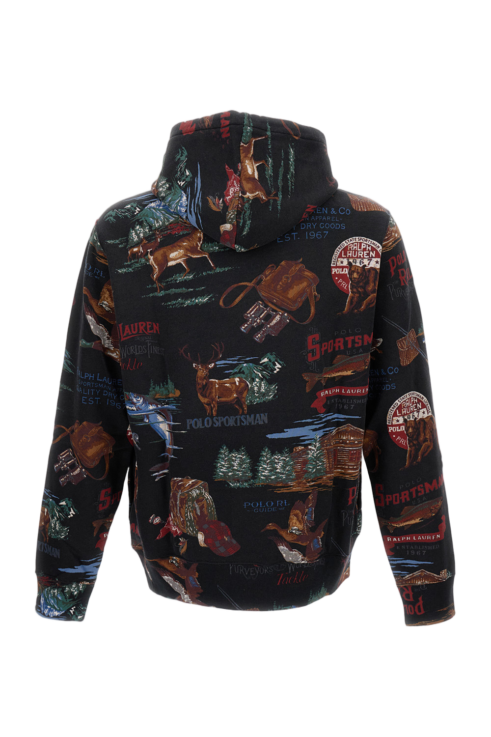 Graphic Print Cotton Blend Hoodie
