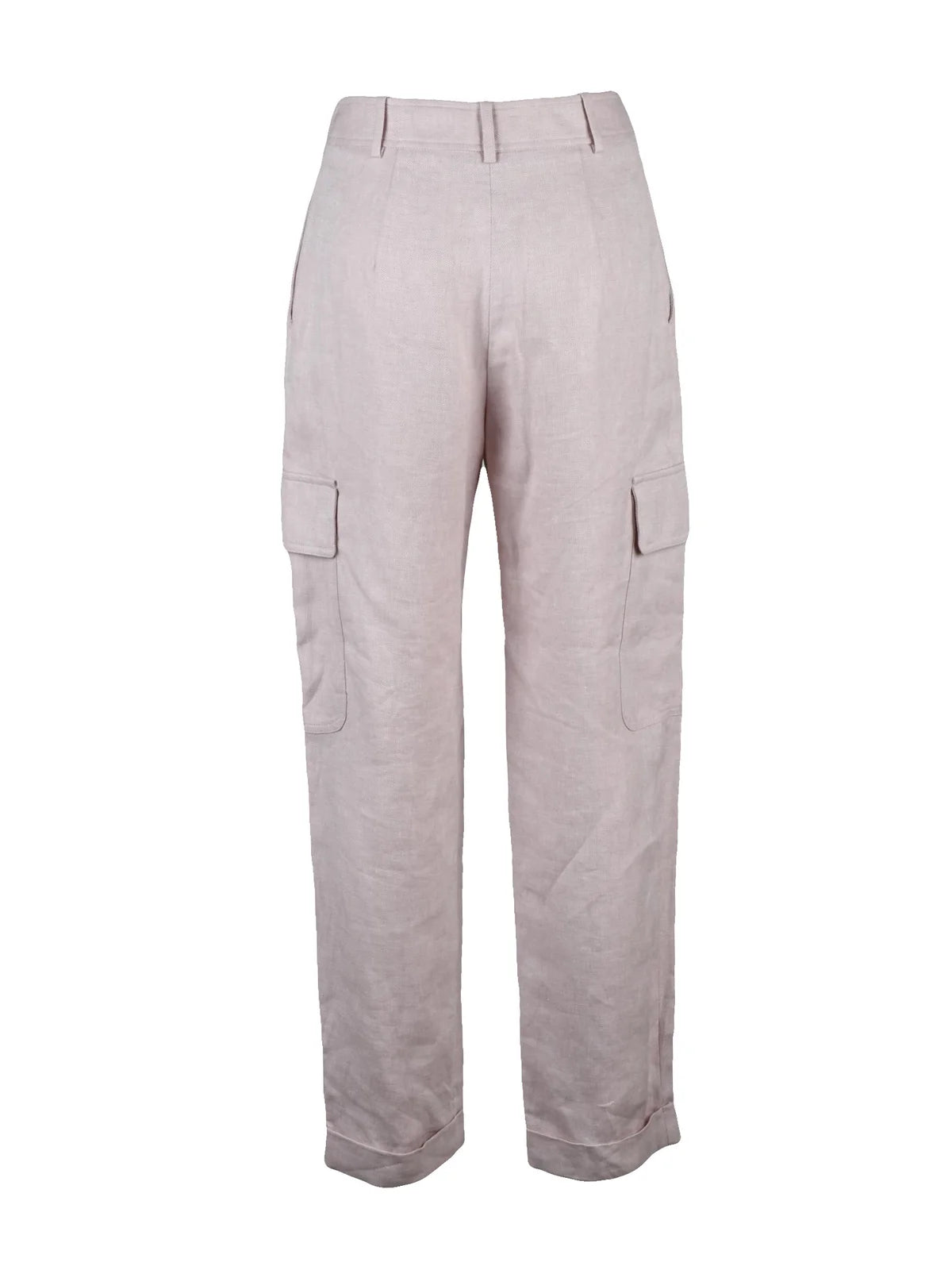 Eleventy Linen Cargo Trousers - Pink