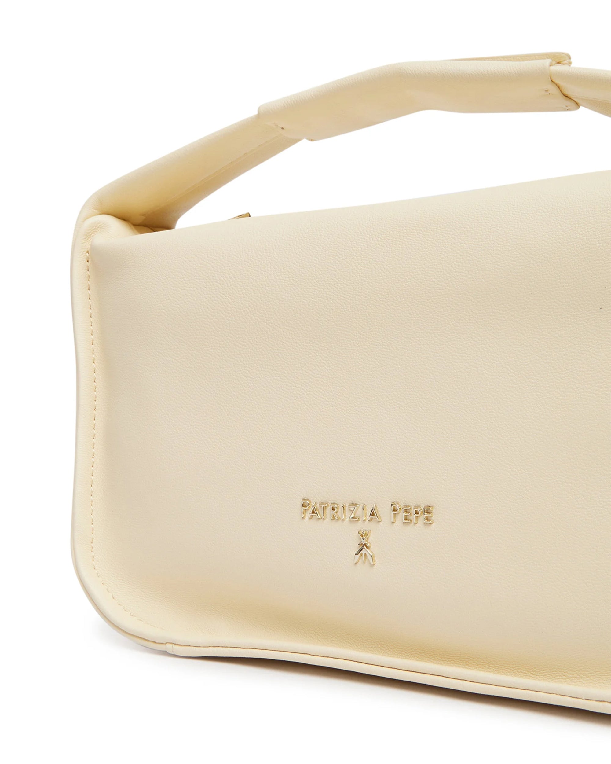 White Soft Wooly Top Handle Bag
