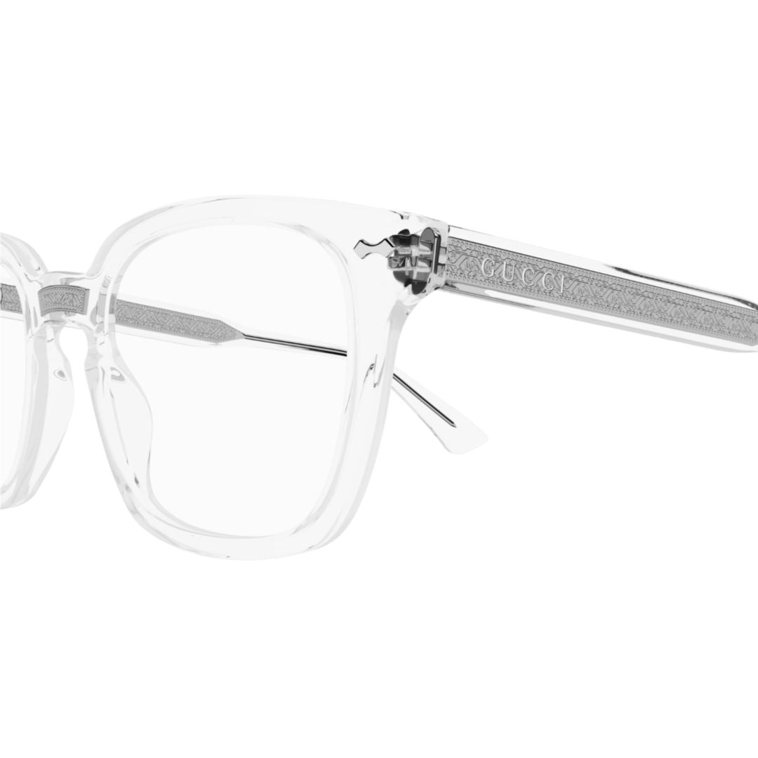 Gg0184o Square Transparent Acetate Eyeglasses