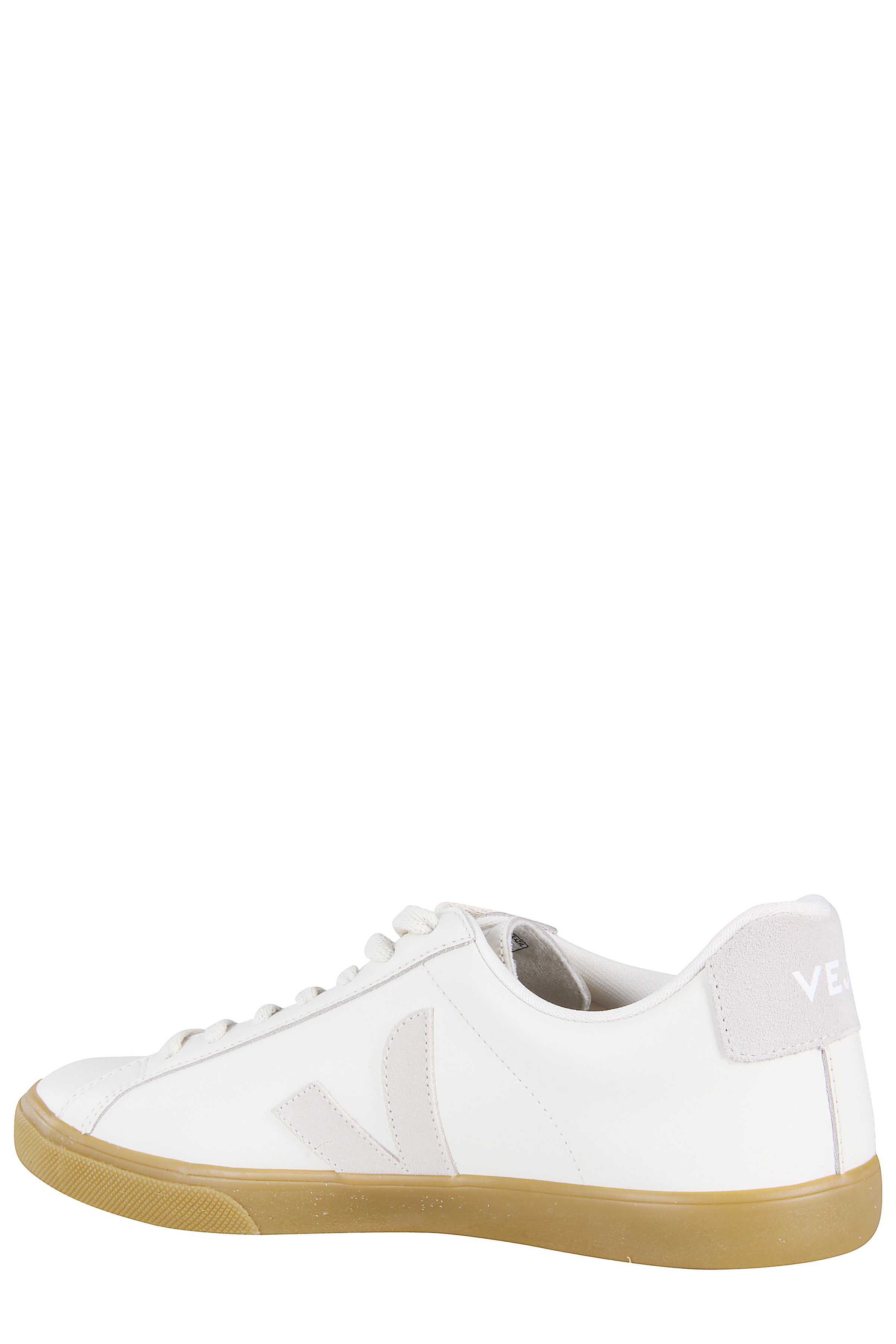Niskie sneakersy z akcentami z naturalnego zamszu