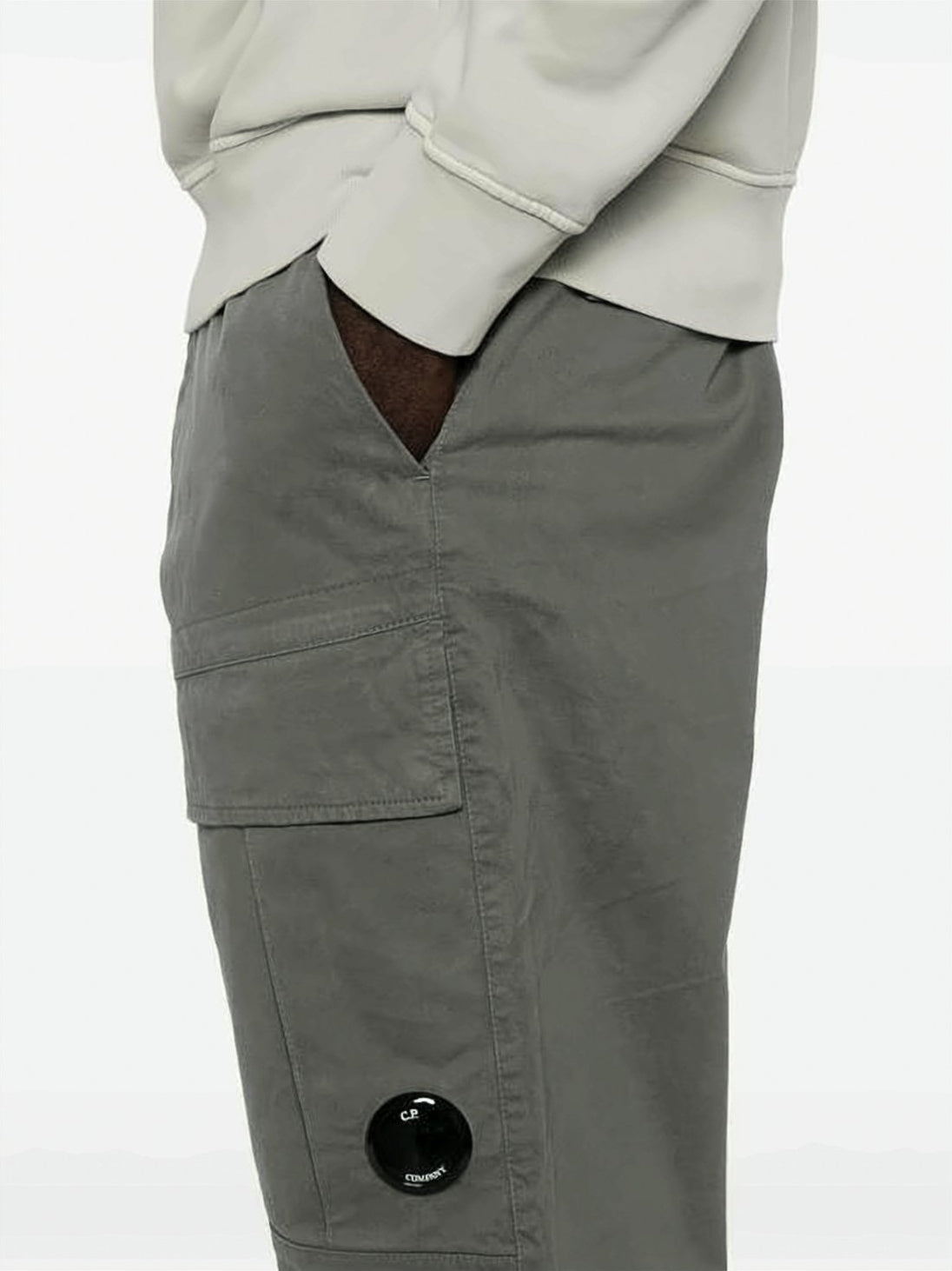 Relaxed Fit Straight Pants with Mid-Rise Wais