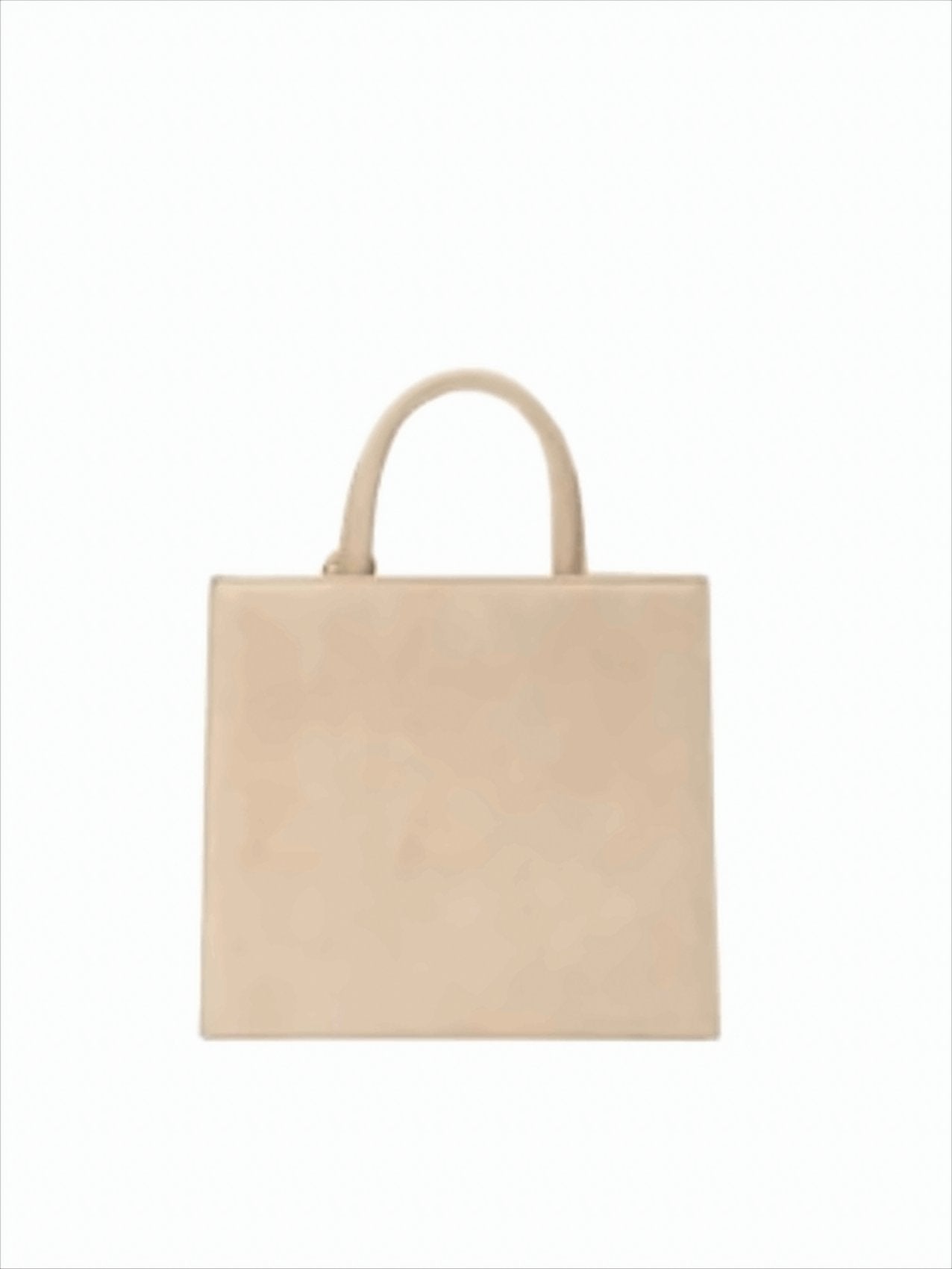 Structured Suede Midi Handbag With Detachable Strap