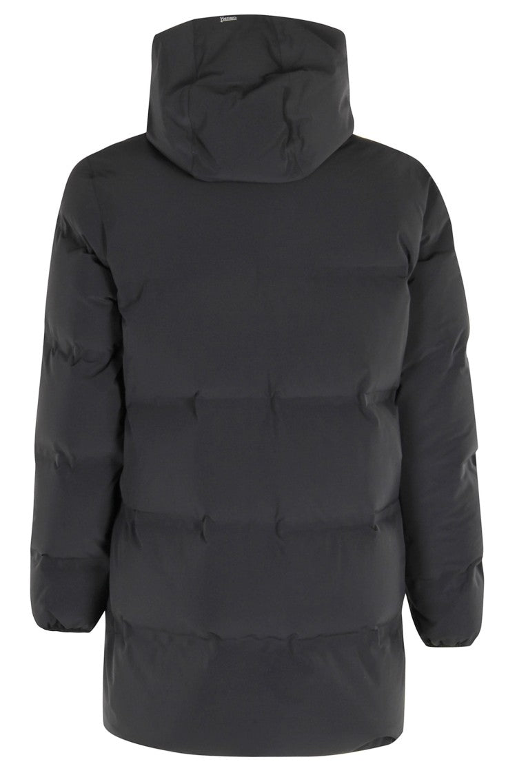 Impact Quilted Down Jacket With Hood And Two-Way Zipper