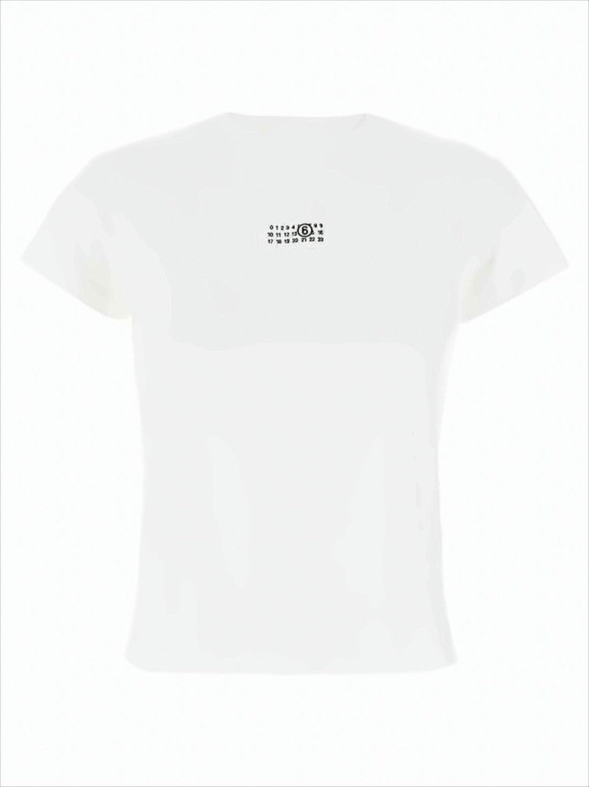 Short-Sleeved Cotton T-Shirt with Signature Patch