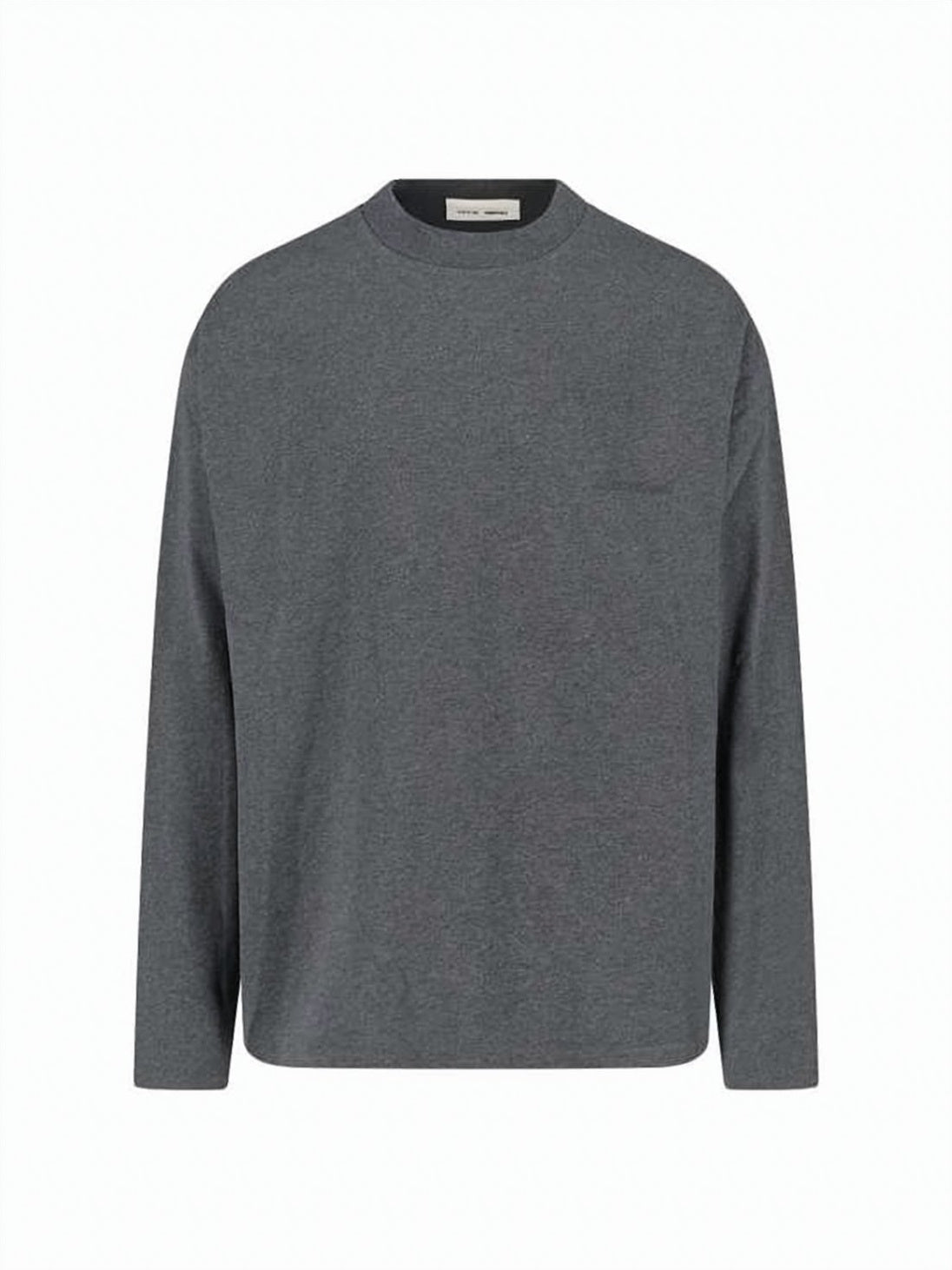 Long-Sleeve Tee with Subtle Embroidery