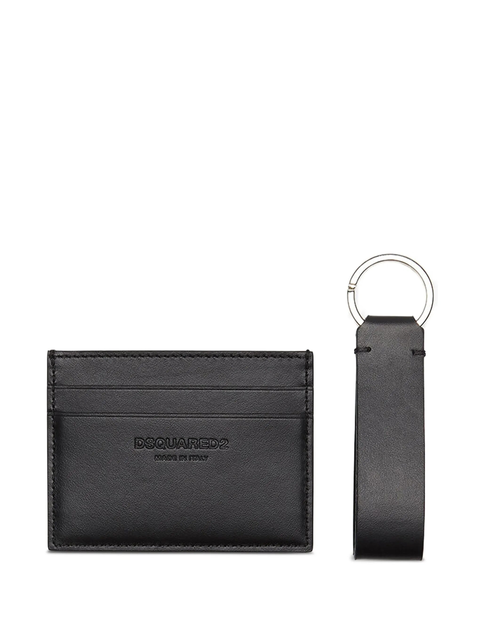 Gift Box Black Leather Card Holder