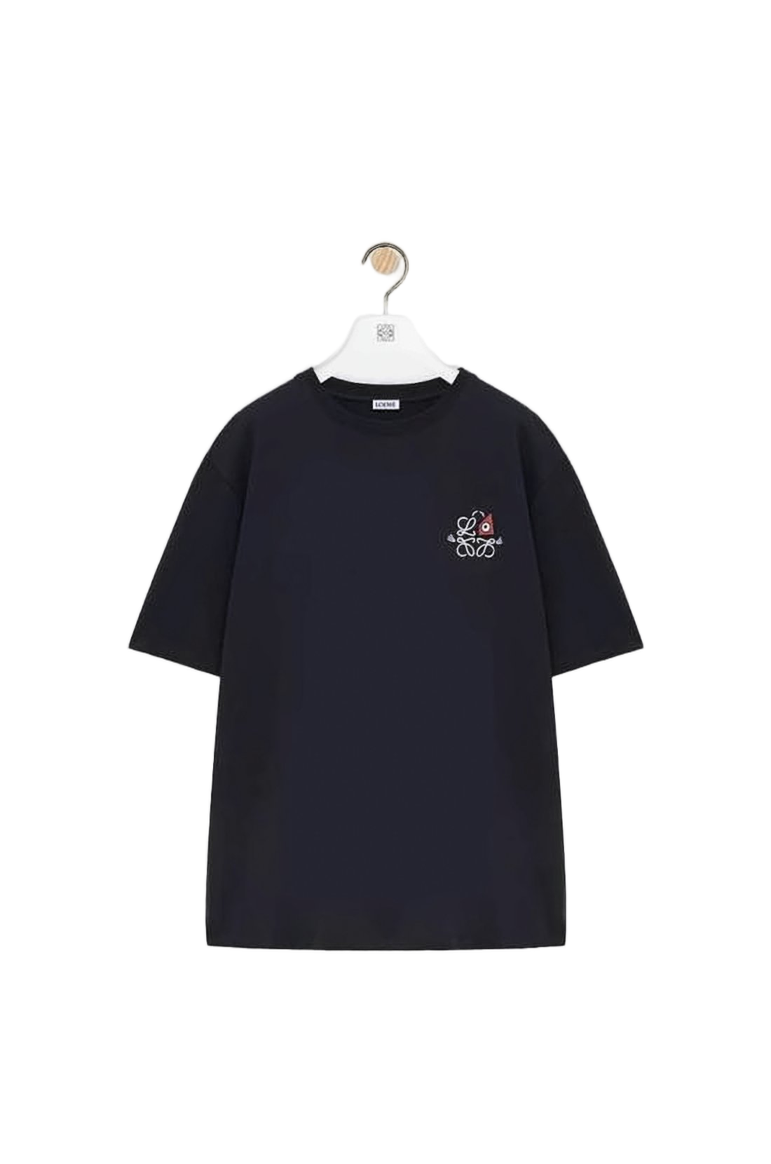 Relaxed Fit Black Cotton T-Shirt
