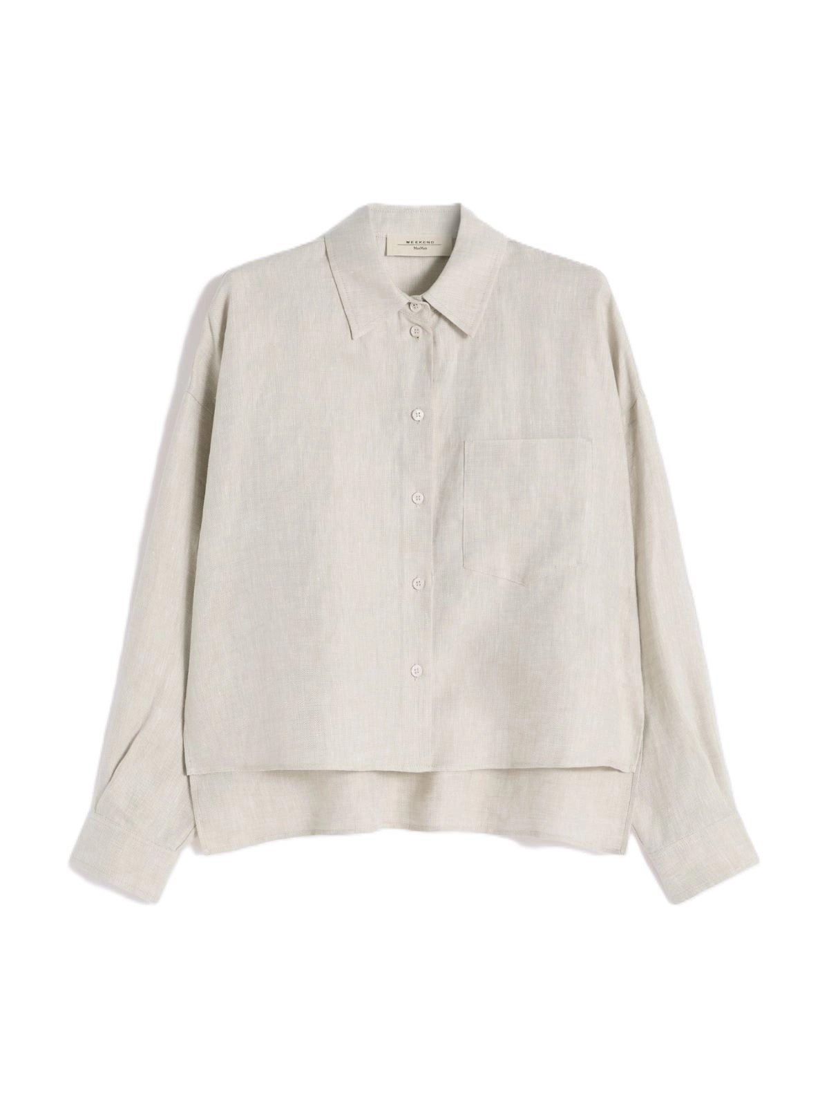 Long-Sleeved Neutrals Shirt with Classic Collar