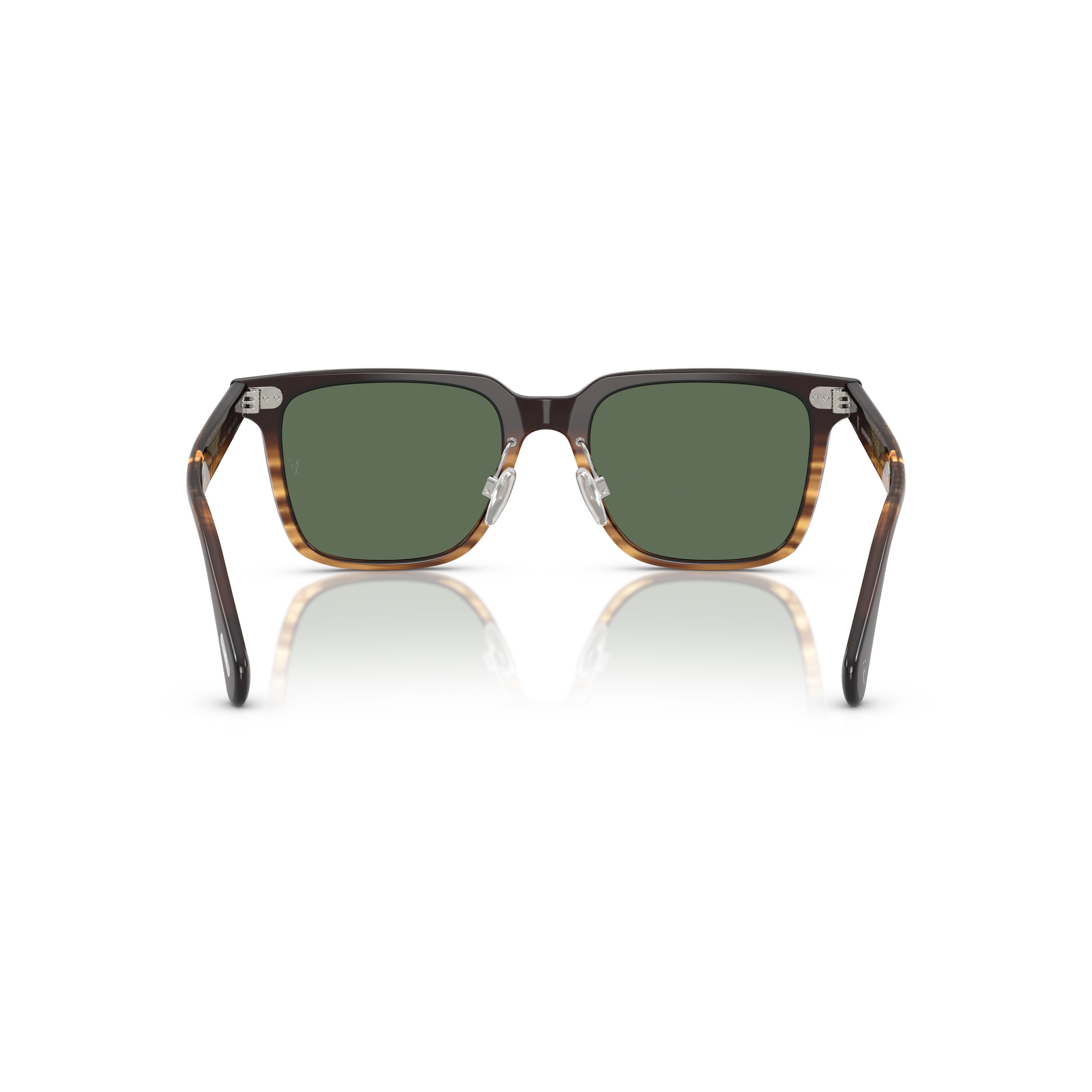 0ov5592s Bold Square Tortoiseshell Sunglasses with Deep Green Lenses