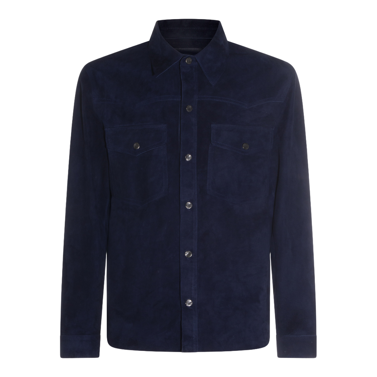 Deep Navy Blue Suede Jacket