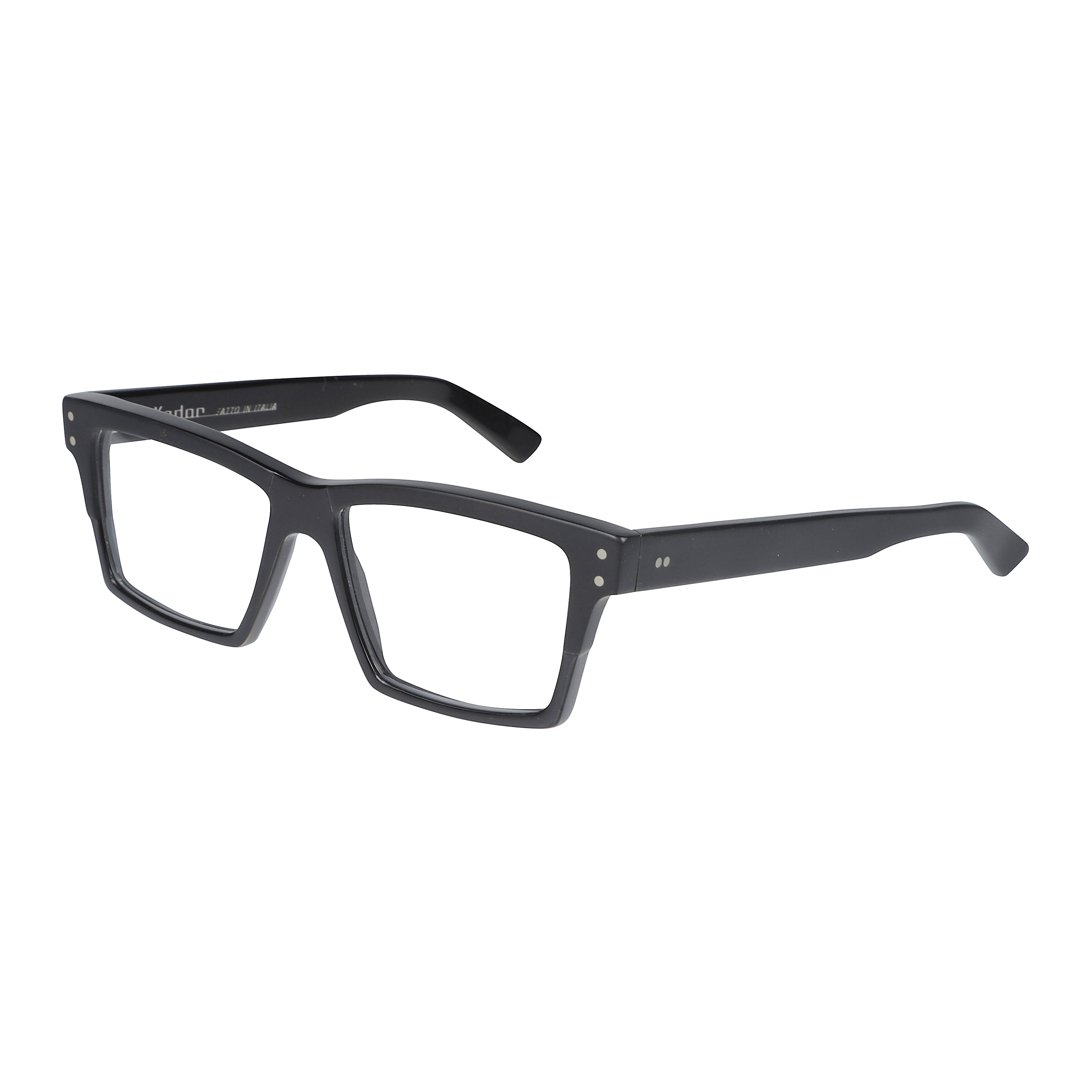 Kirk Rectangular Frame Sunglasses with Glossy Black Finish