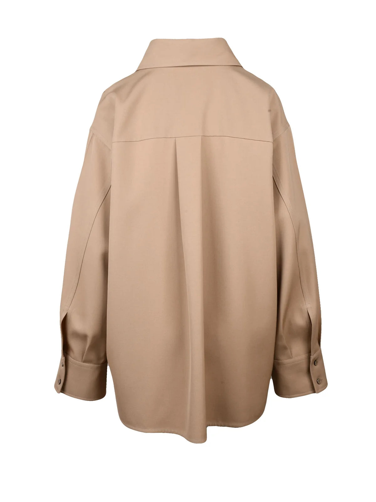 Wool Oversize Shirt - Beige
