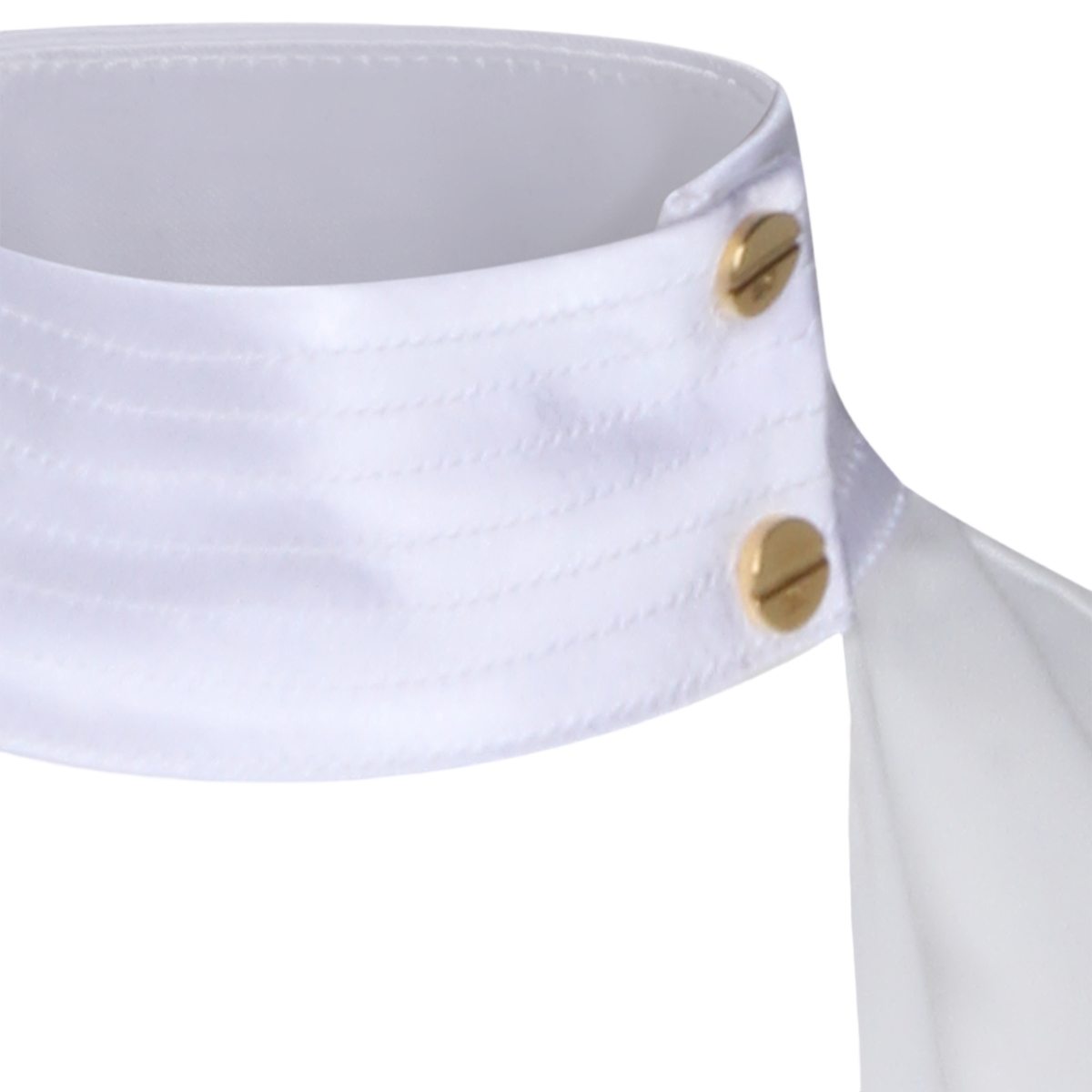 Sleeveless Top With Structured Collar And Buttons