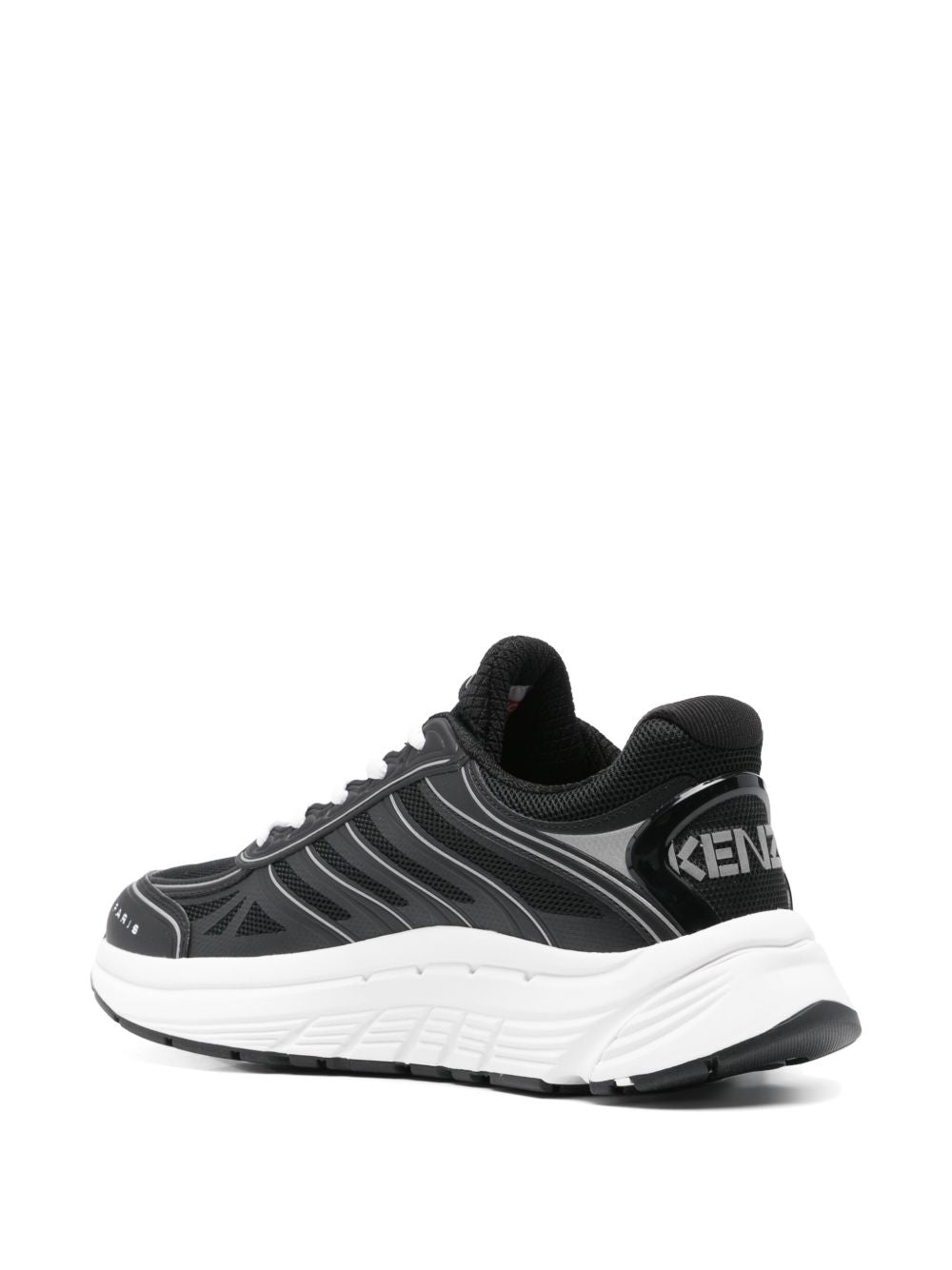 Mesh Panelled Black Kenzo Sneakers