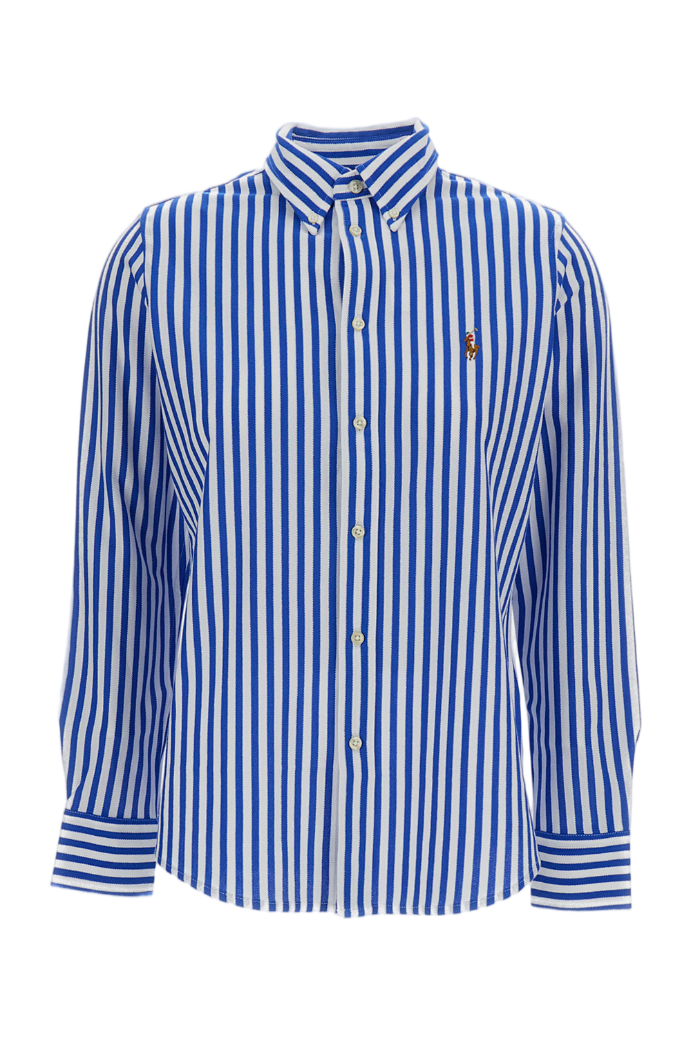 Light Blue Striped Oxford Cotton Shirt