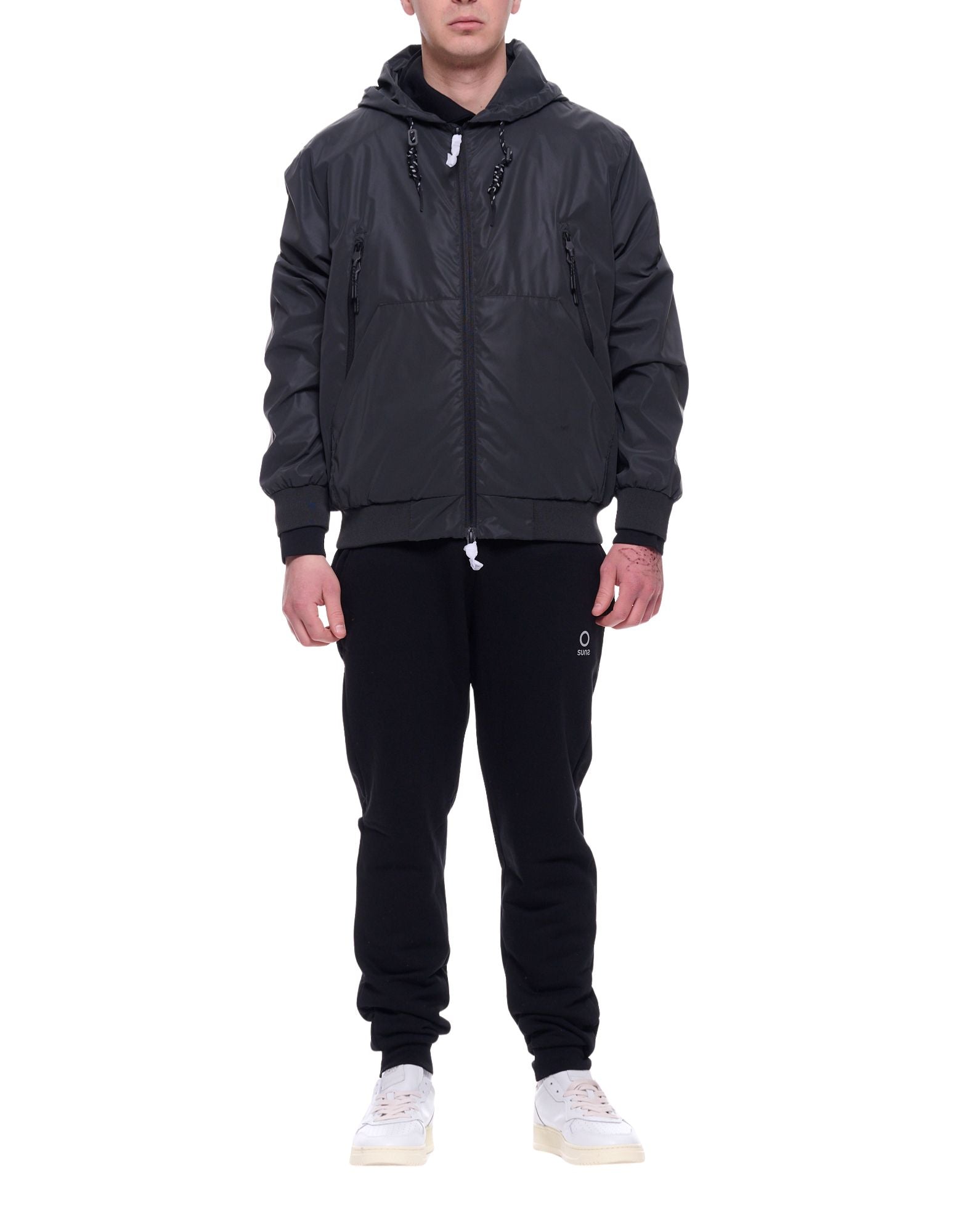 Hooded Polyester Performance Zip Jacket