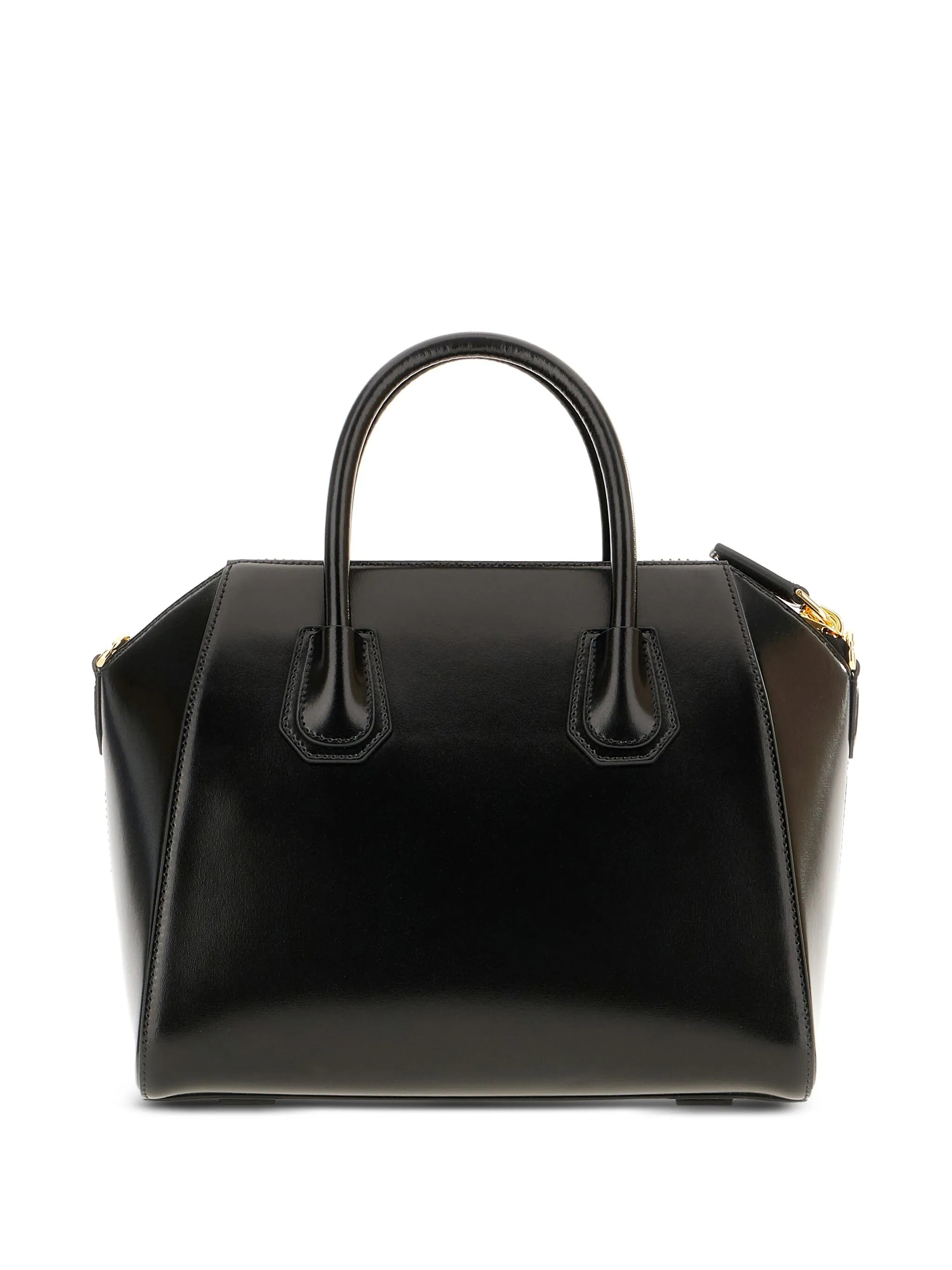 Antigona Nv Trapezoidal Black Calf Handbag