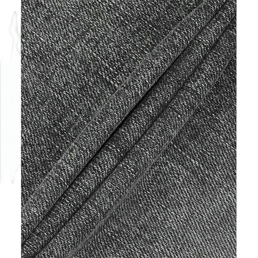 Mid-Rise Grey Wash Straight-Leg Denim Pants