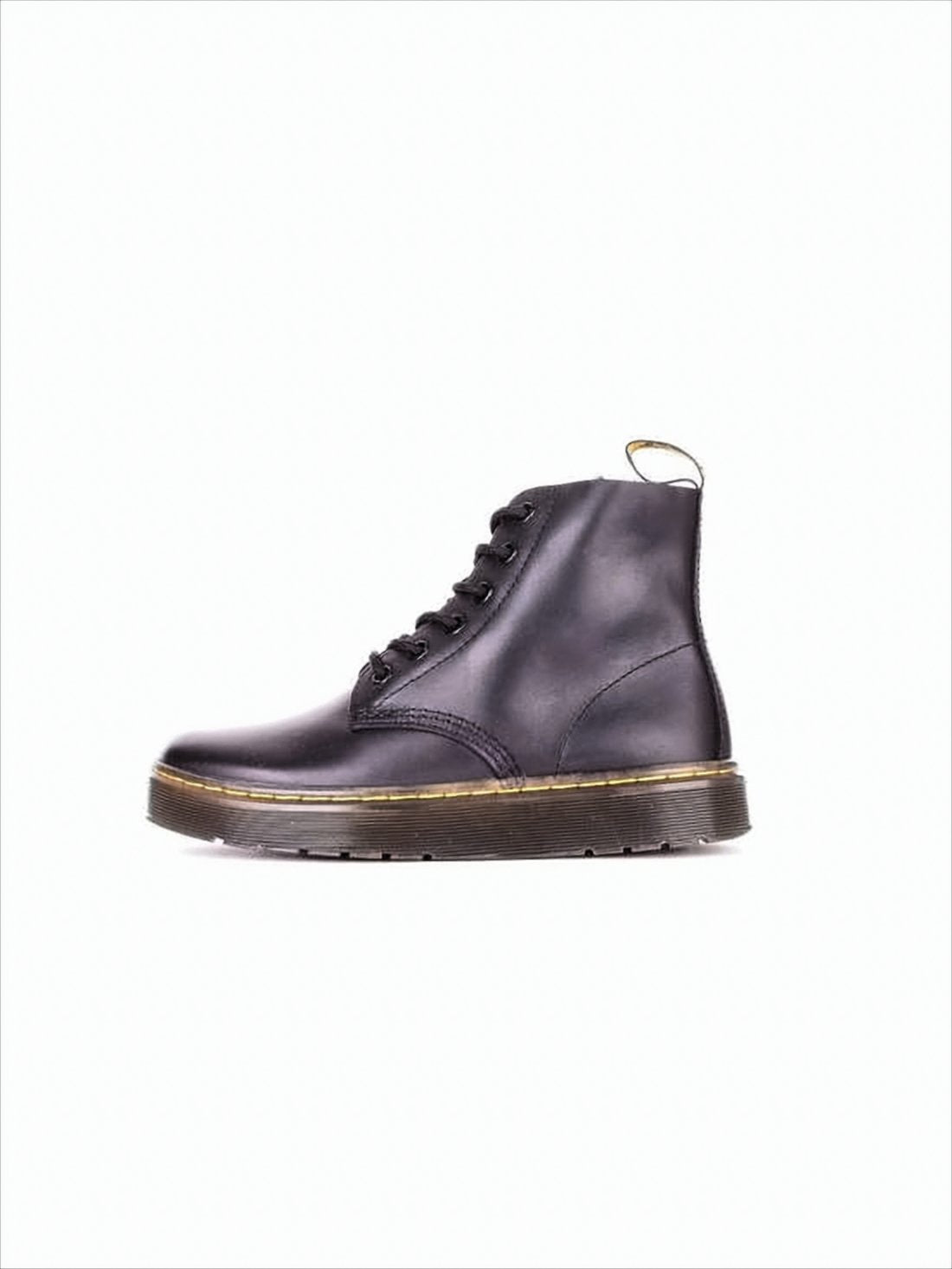 Smooth Leather Ankle Boots with Lace-up Closure