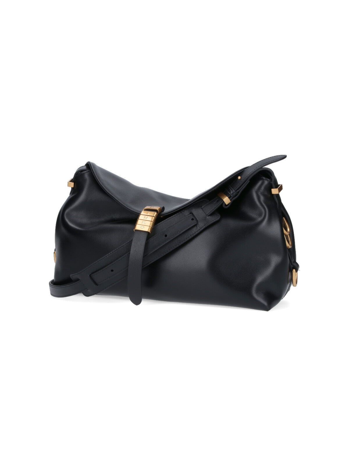 "Saddle" Shoulder Bag – Black