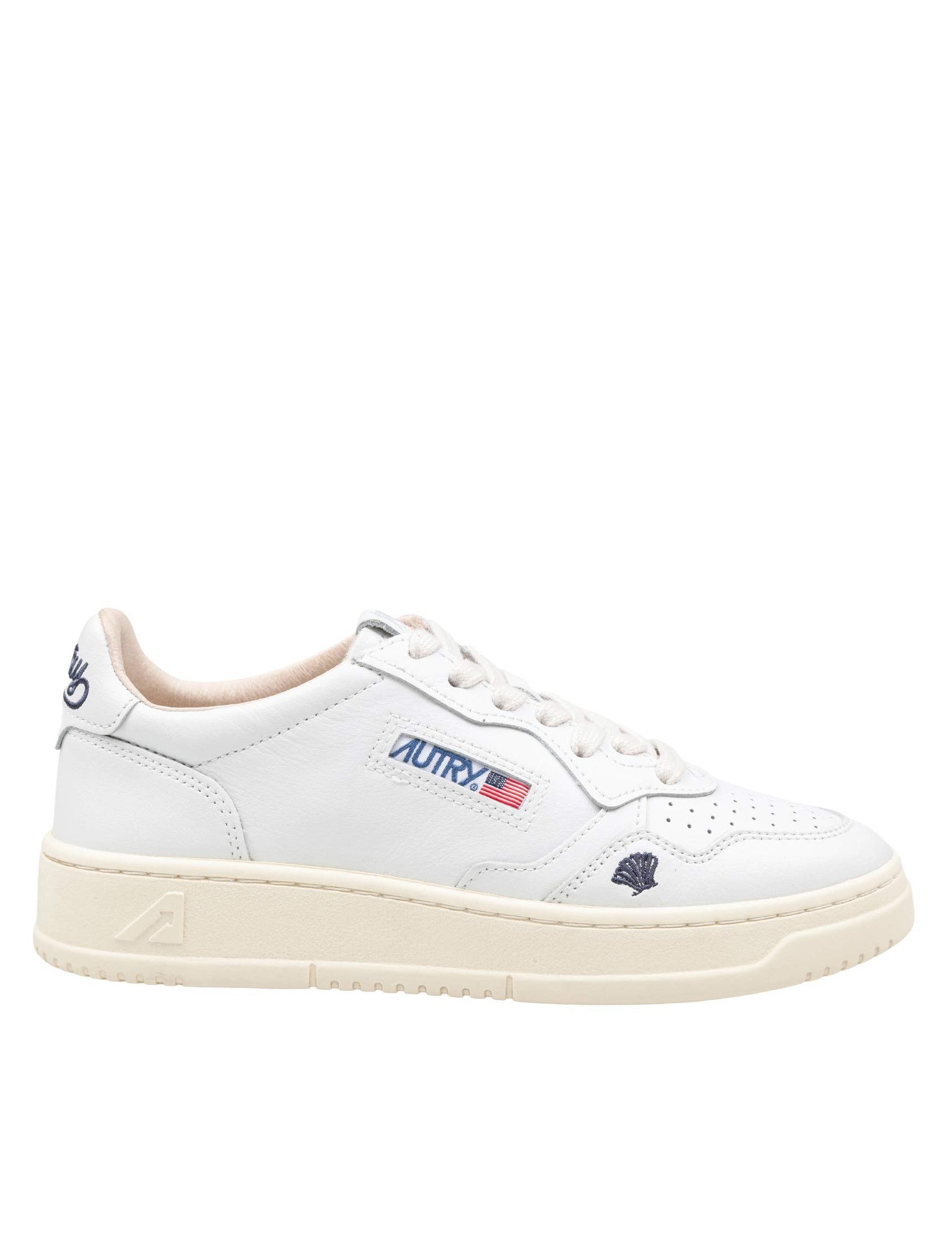 Medalist Low Leather Sneakers, White