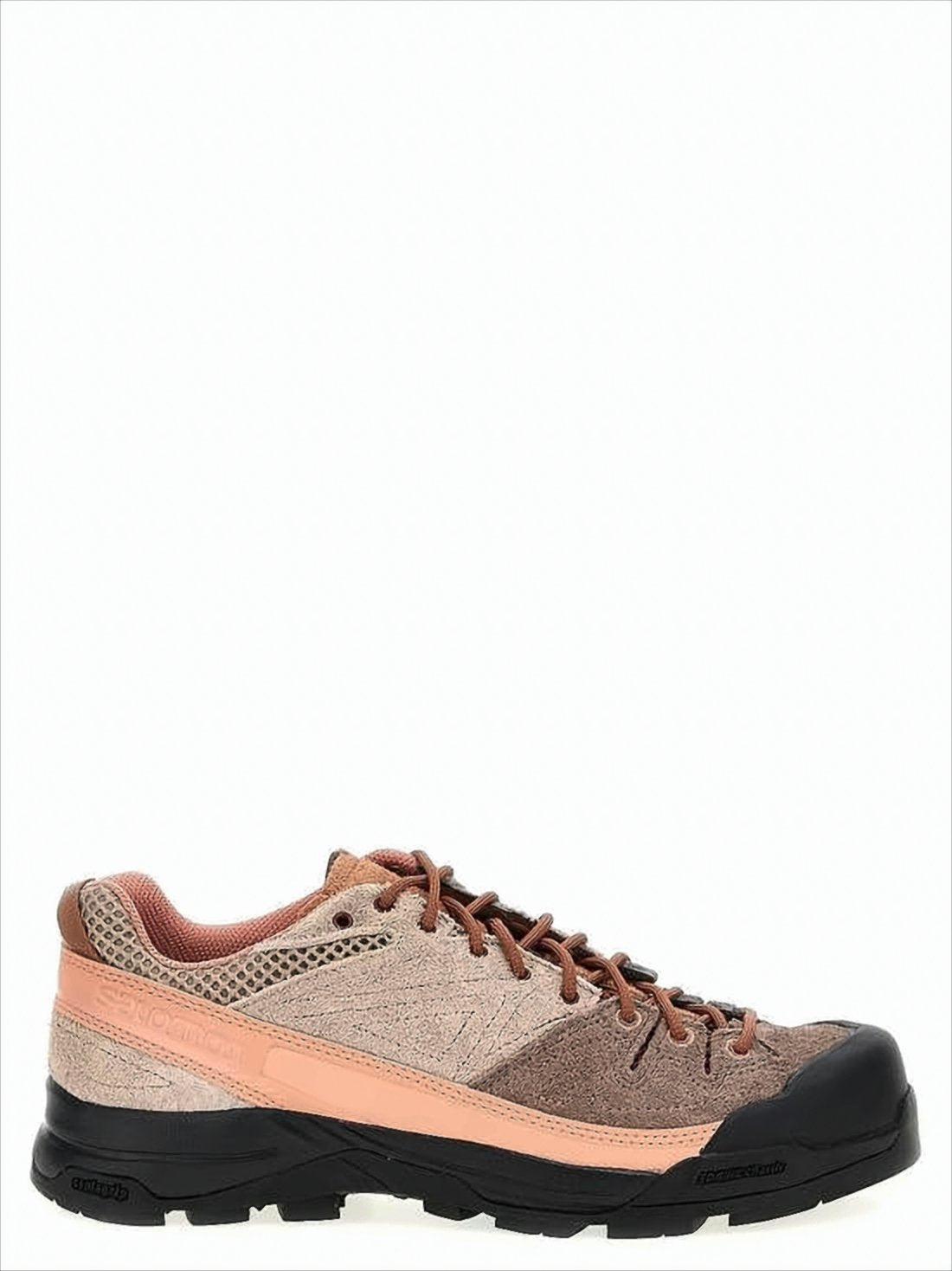 Layered Suede and Canvas Sneakers