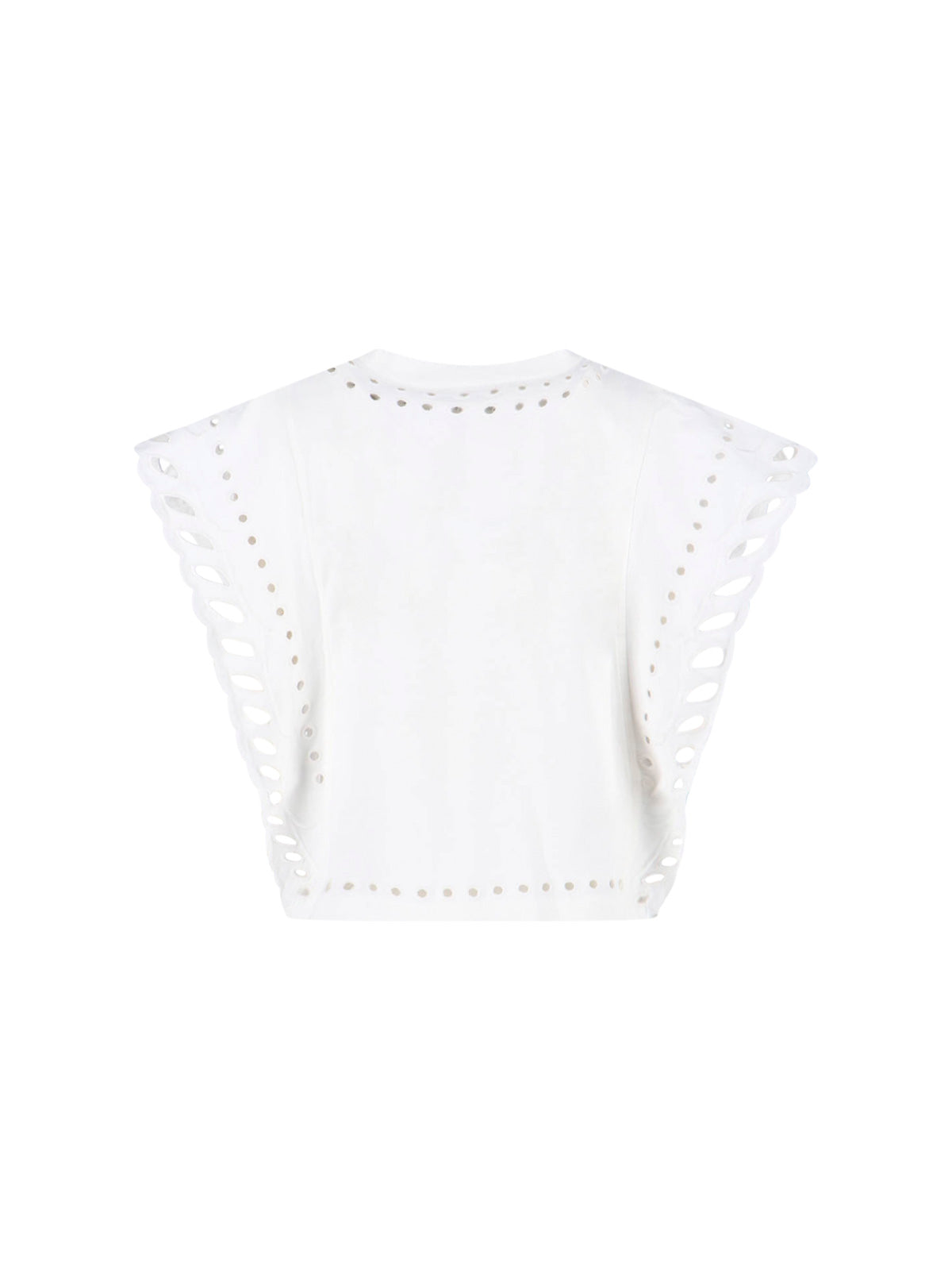 Classic Round Neck White T-Shirt with Lightweight Fabric