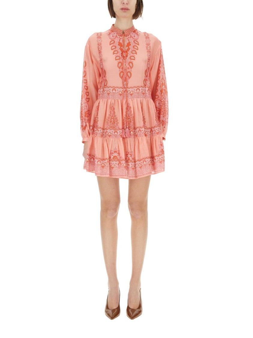 Relaxed Fit Tiered Mini Dress