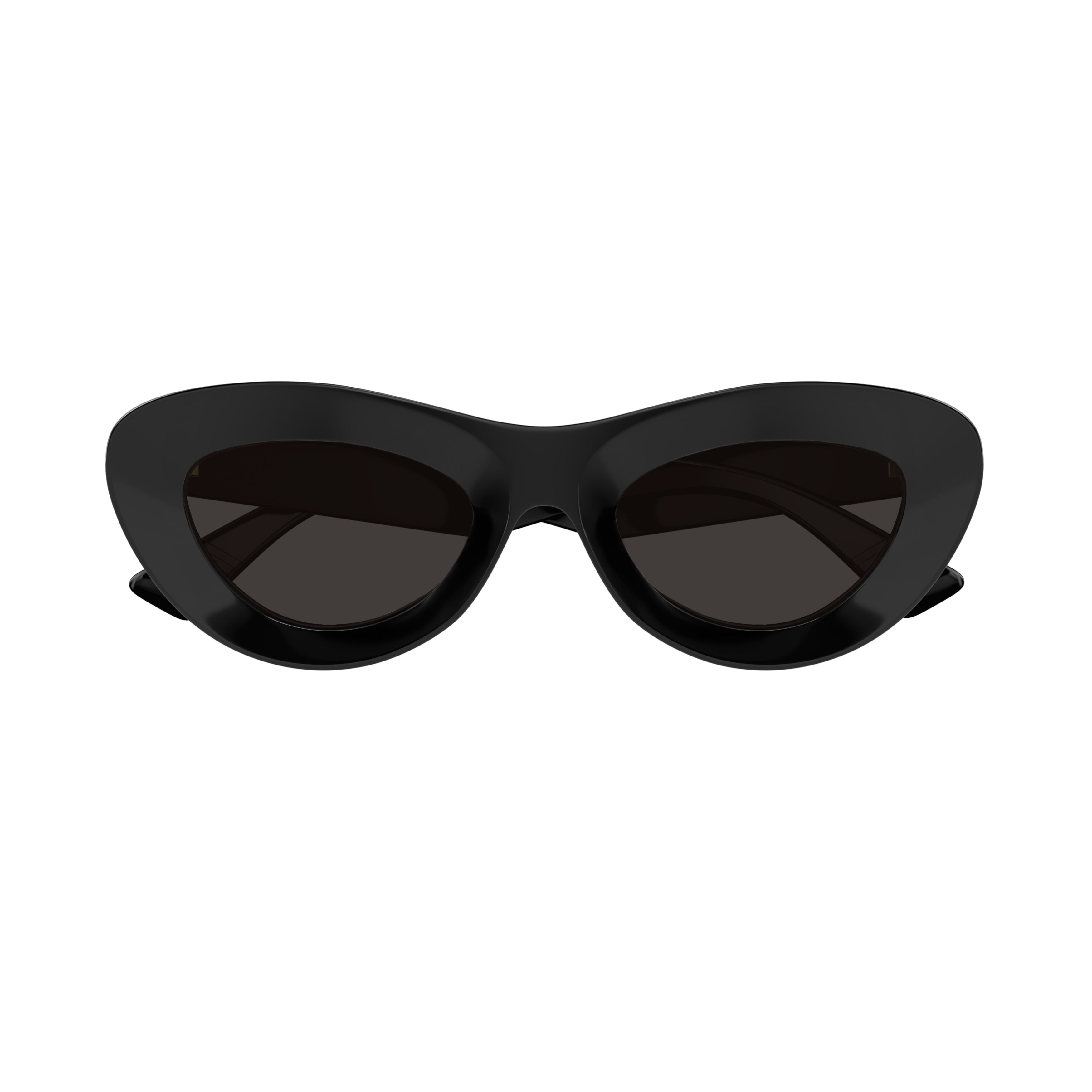 Bv1325s Glossy Black Cat-Eye Sunglasses