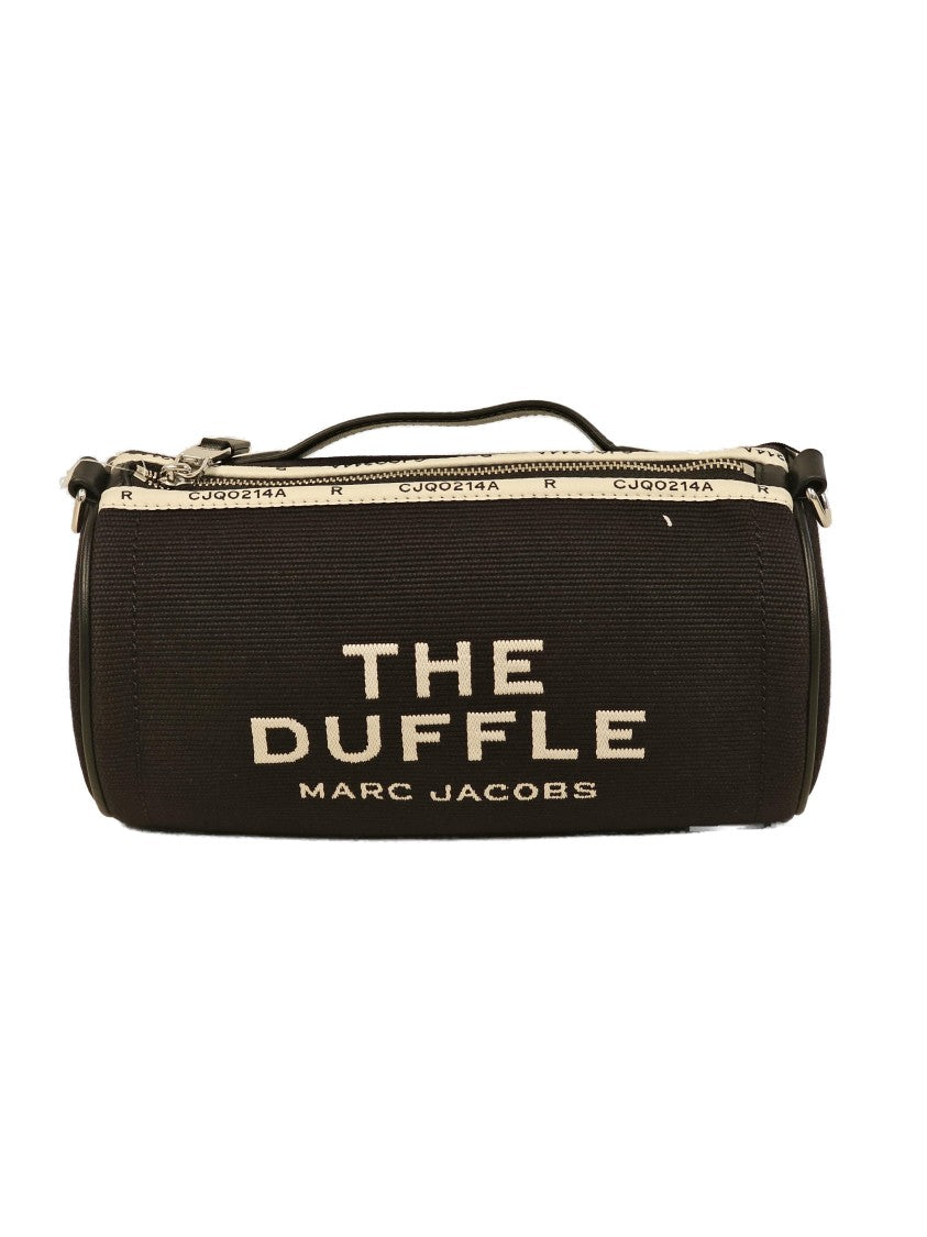 Cylindrical Black Bag With Logo