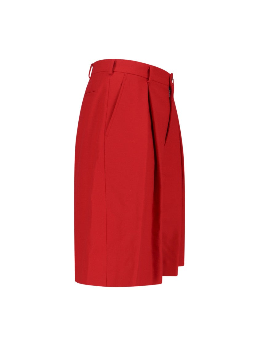 Wool Shorts – Red