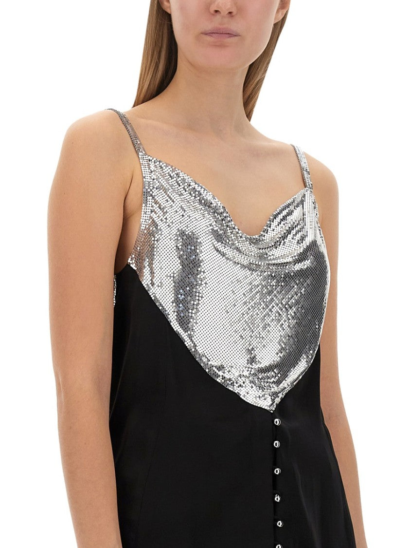 Slim-Fit Top With Metallic Inserts