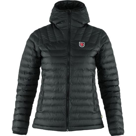 Lightweight Padded Jacket With Horizontal Quilting And Hood